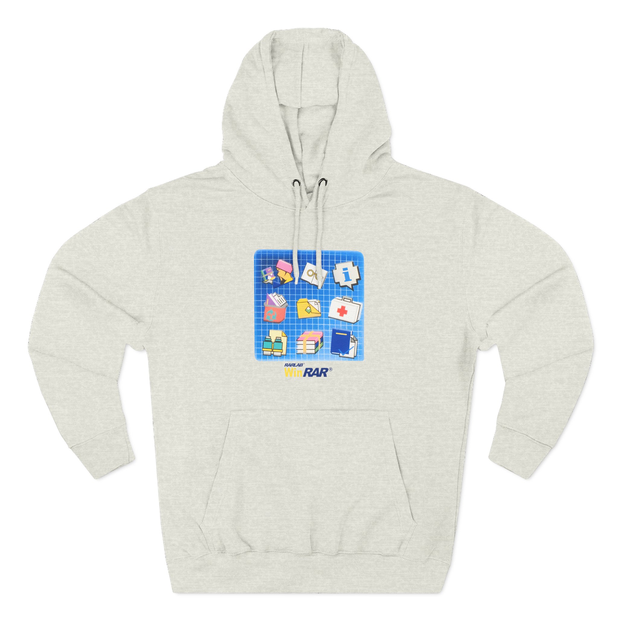 Winrar Software Update Three-Panel Fleece Hoodie