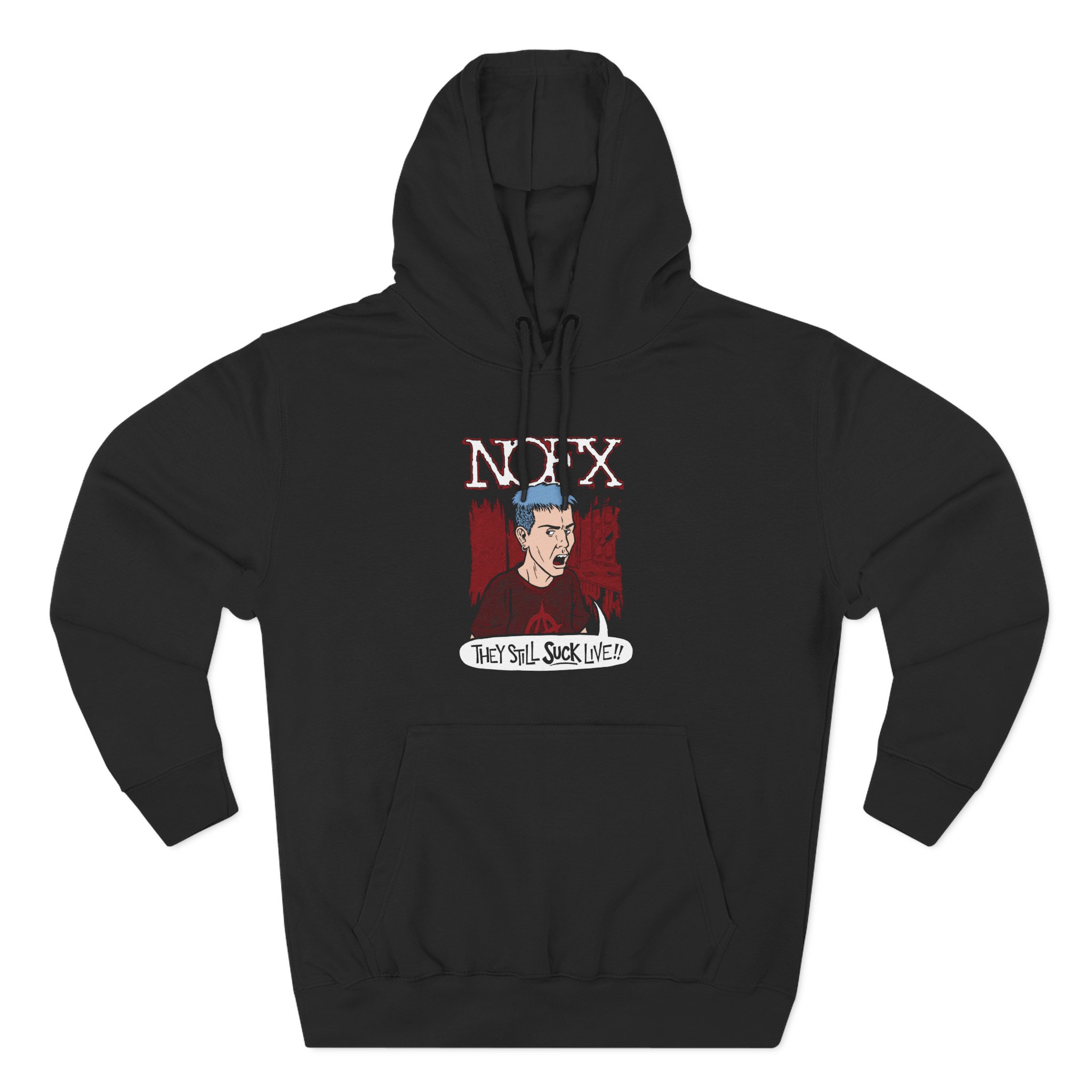 Nofx Jstill Suck Three-Panel Fleece Hoodie