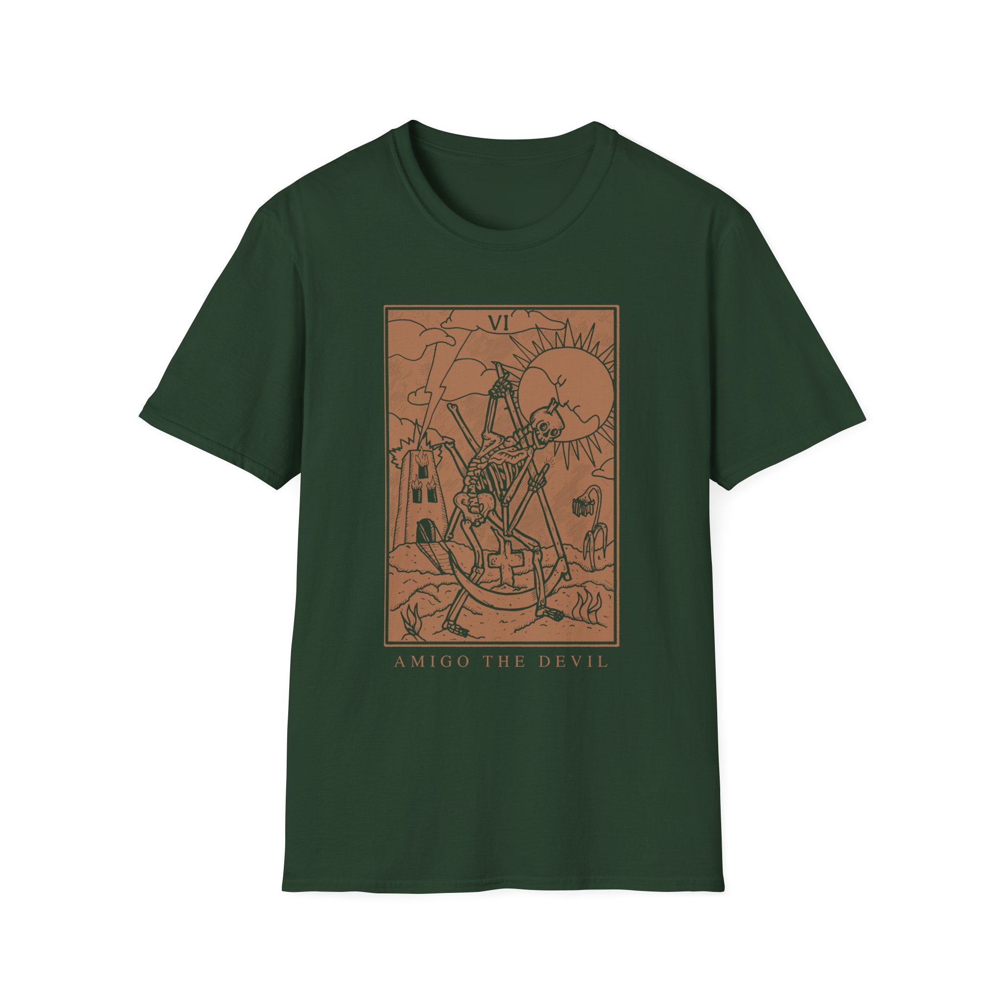Amigo the Devil Tarot Card Unisex Softstyle T-Shirt