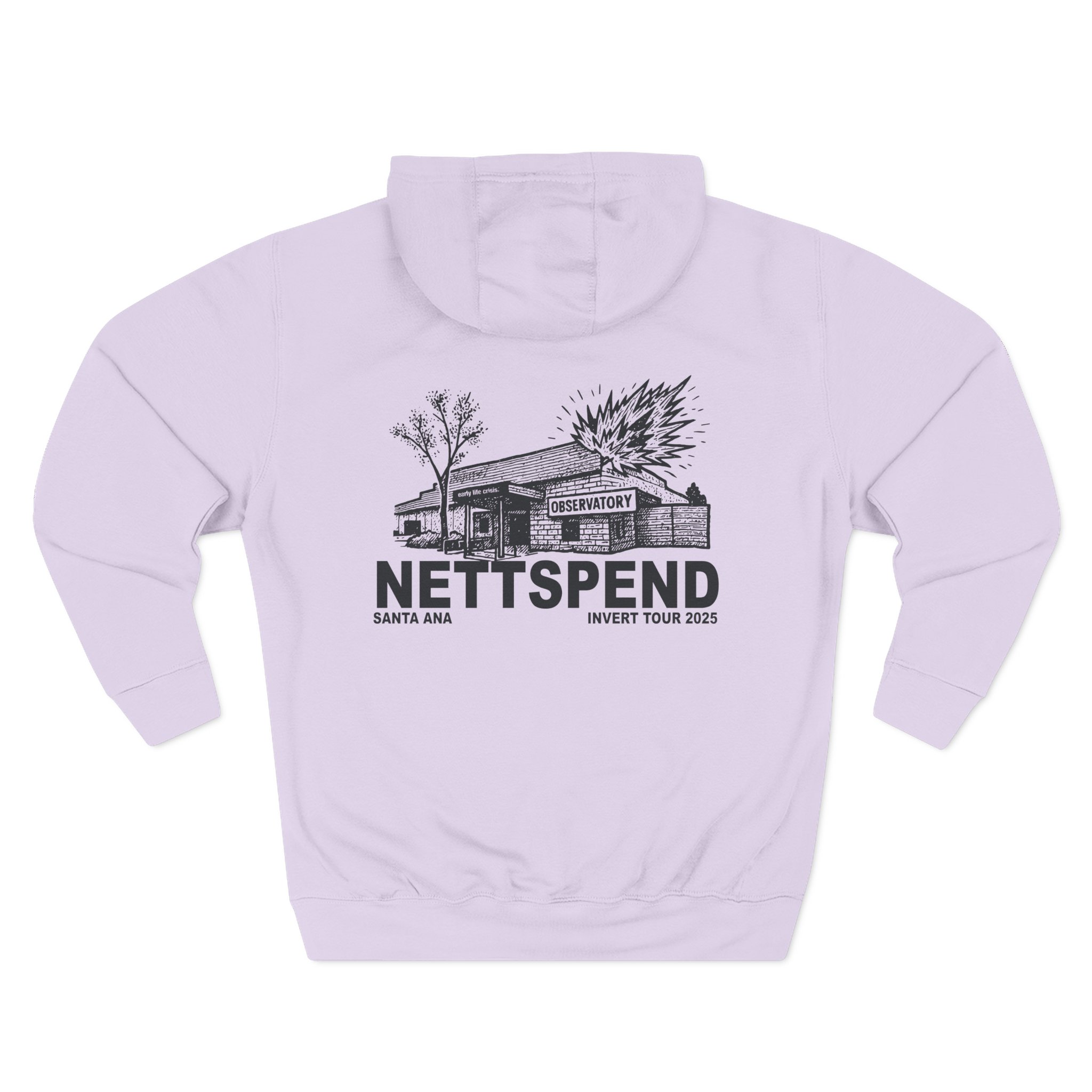 Nettspend Santa Ana Three-Panel Fleece Hoodie