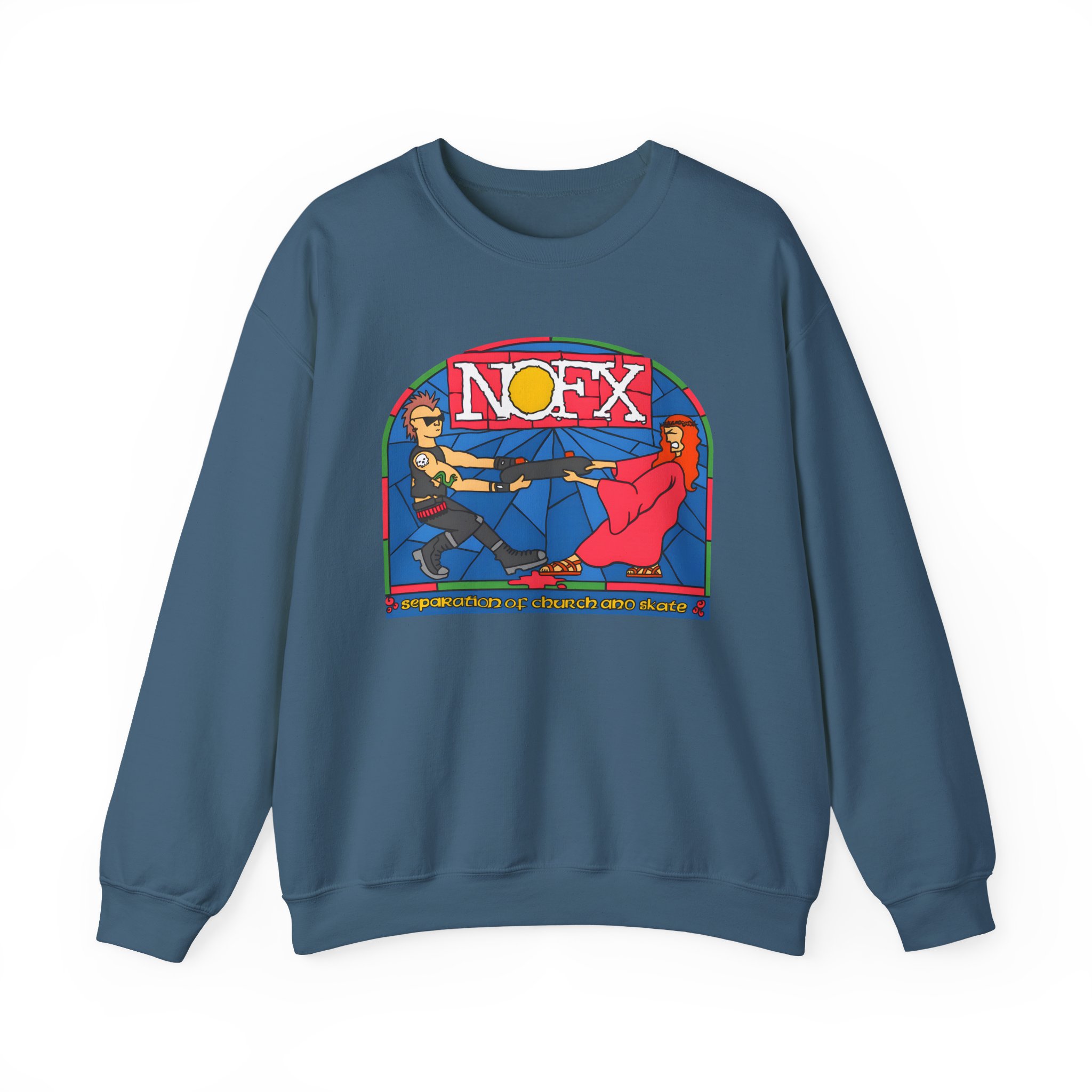 Nofx Seperation Unisex Heavy Blendâ„¢ Crewneck Sweatshirt