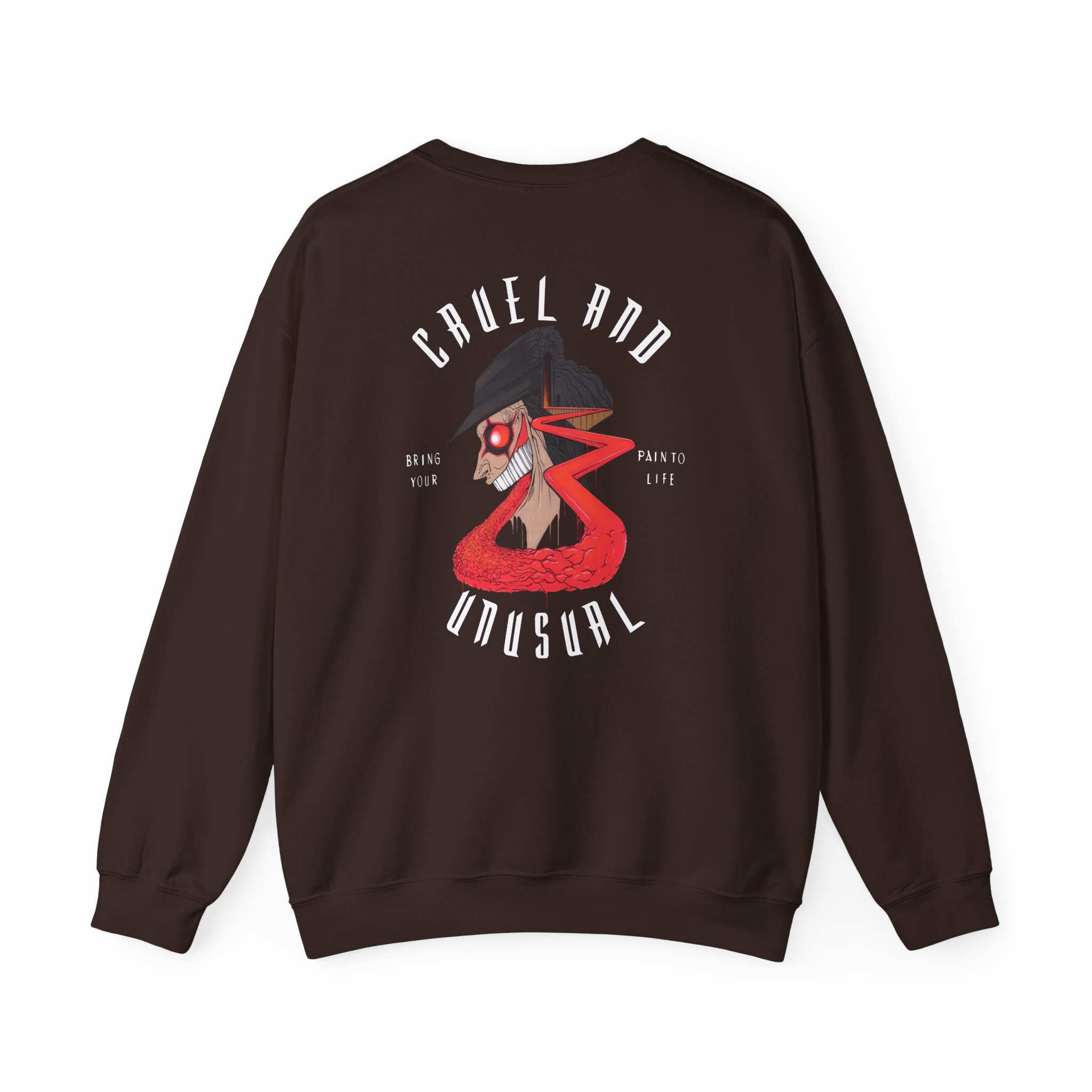 Avatar Band Cruel and Unusual Left Chest Unisex Heavy Blendâ„¢ Crewneck Sweatshirt