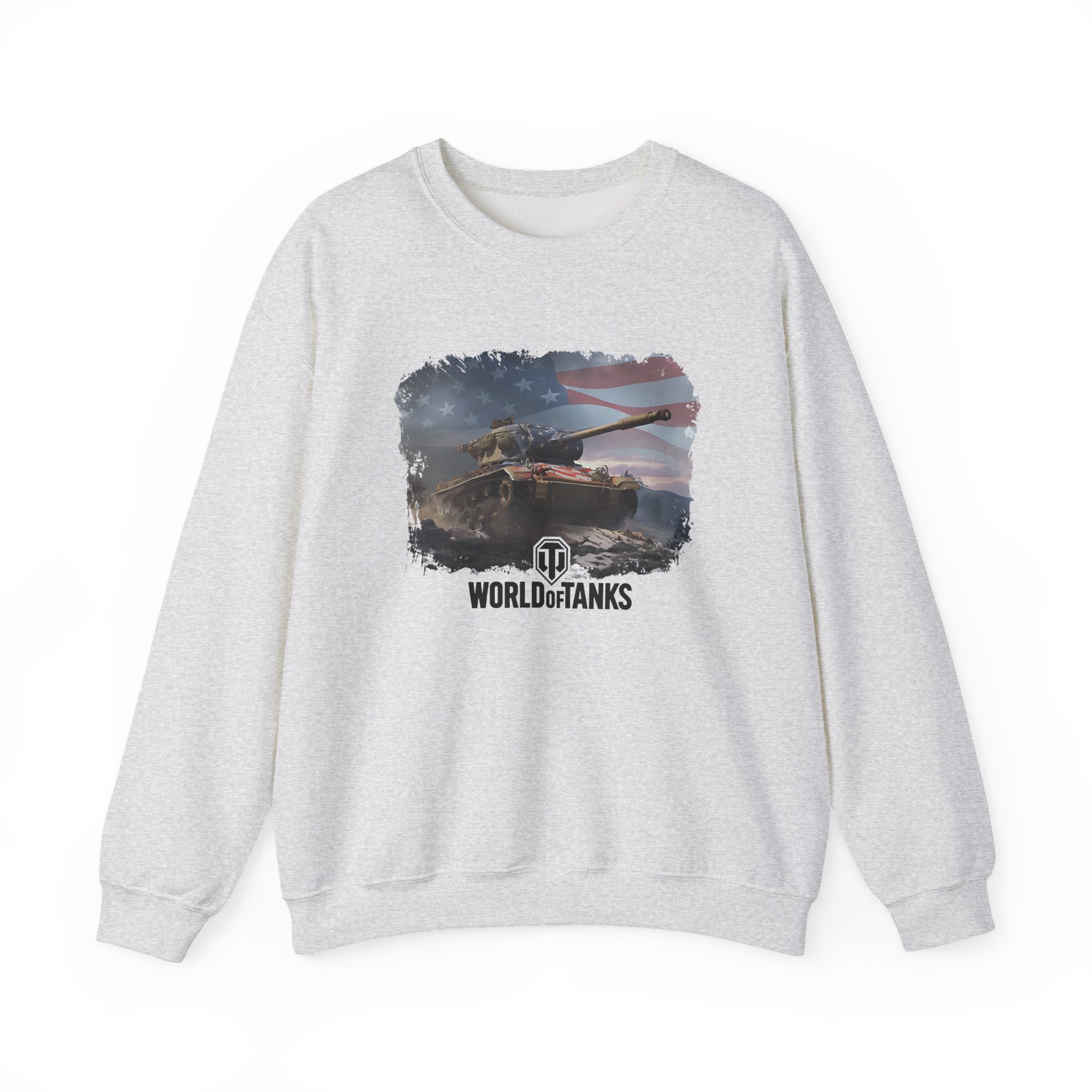 World of Tank Wot July 4th T78 Unisex Heavy Blendâ„¢ Crewneck Sweatshirt