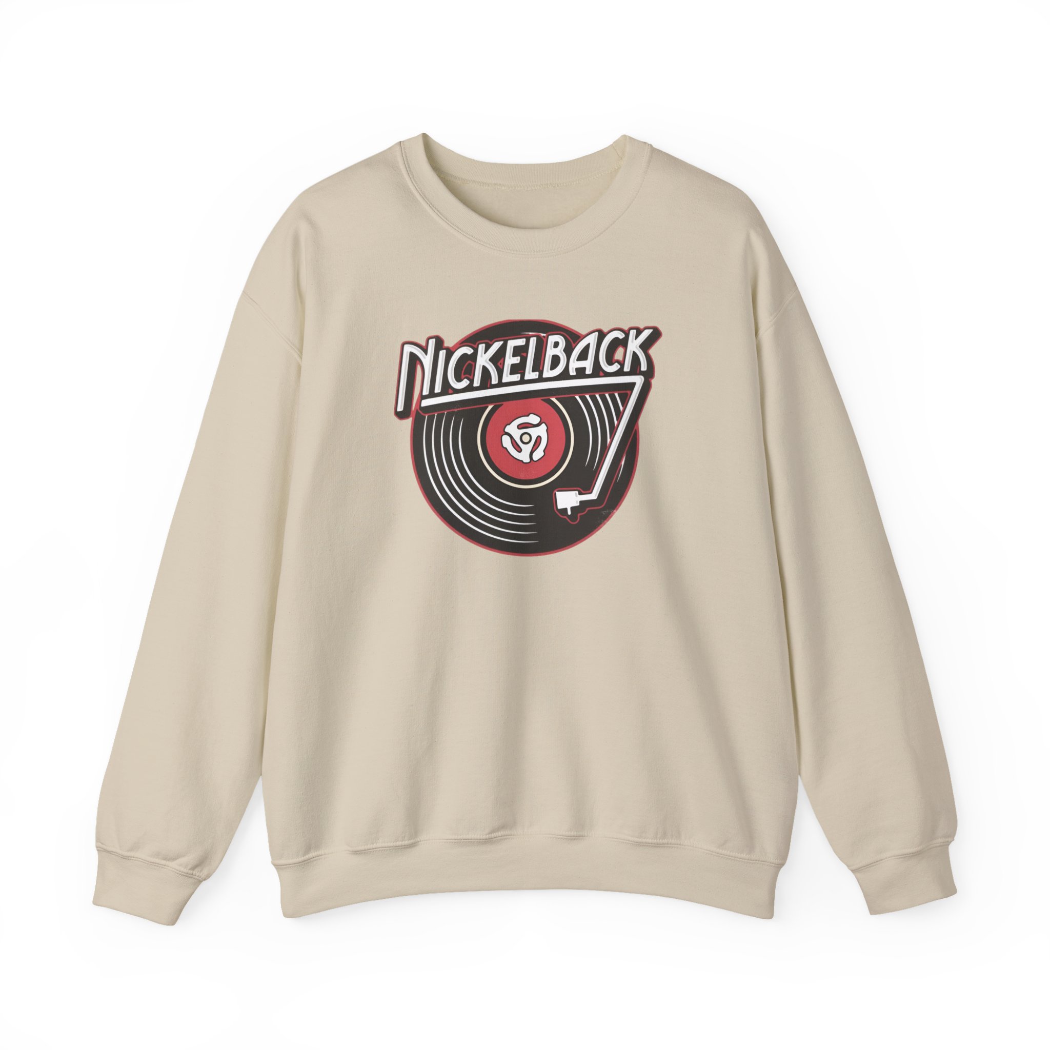 Nickelback Record Natural Ringer Unisex Heavy Blendâ„¢ Crewneck Sweatshirt