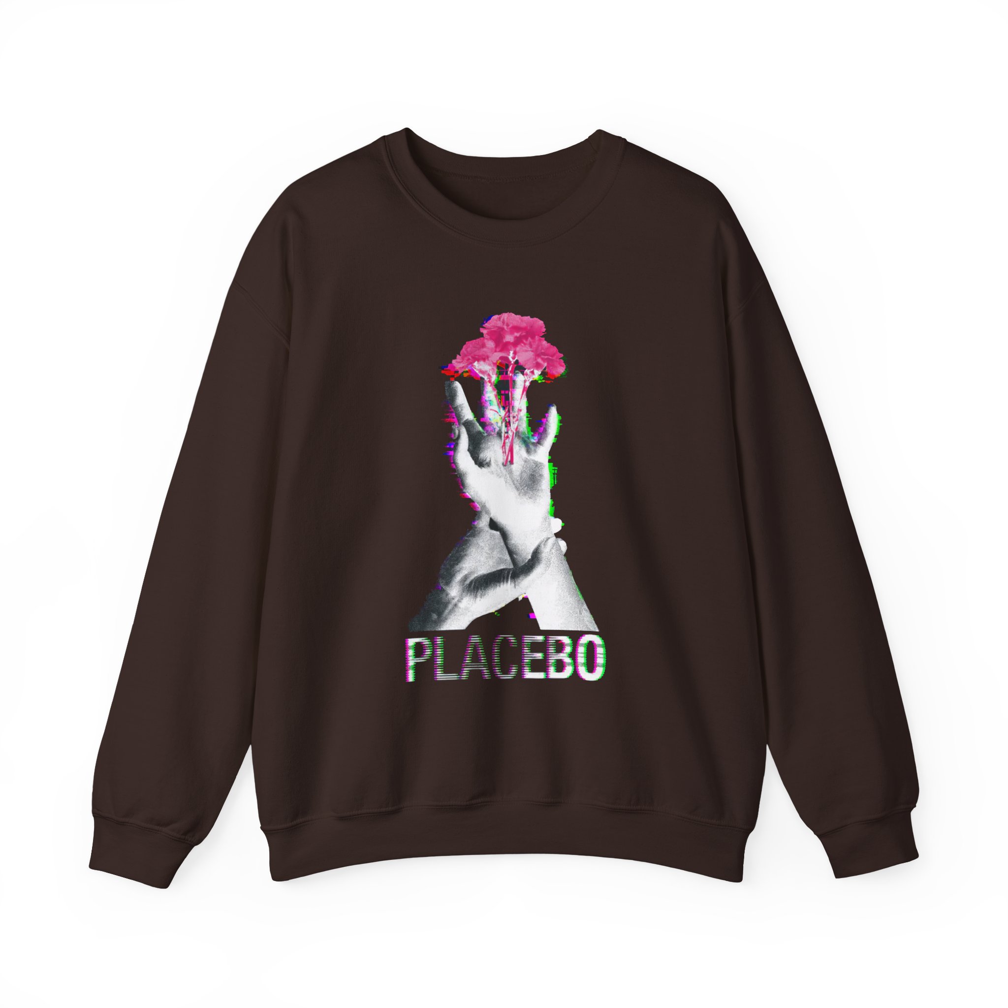 Placebo Flower Hand Unisex Heavy Blendâ„¢ Crewneck Sweatshirt