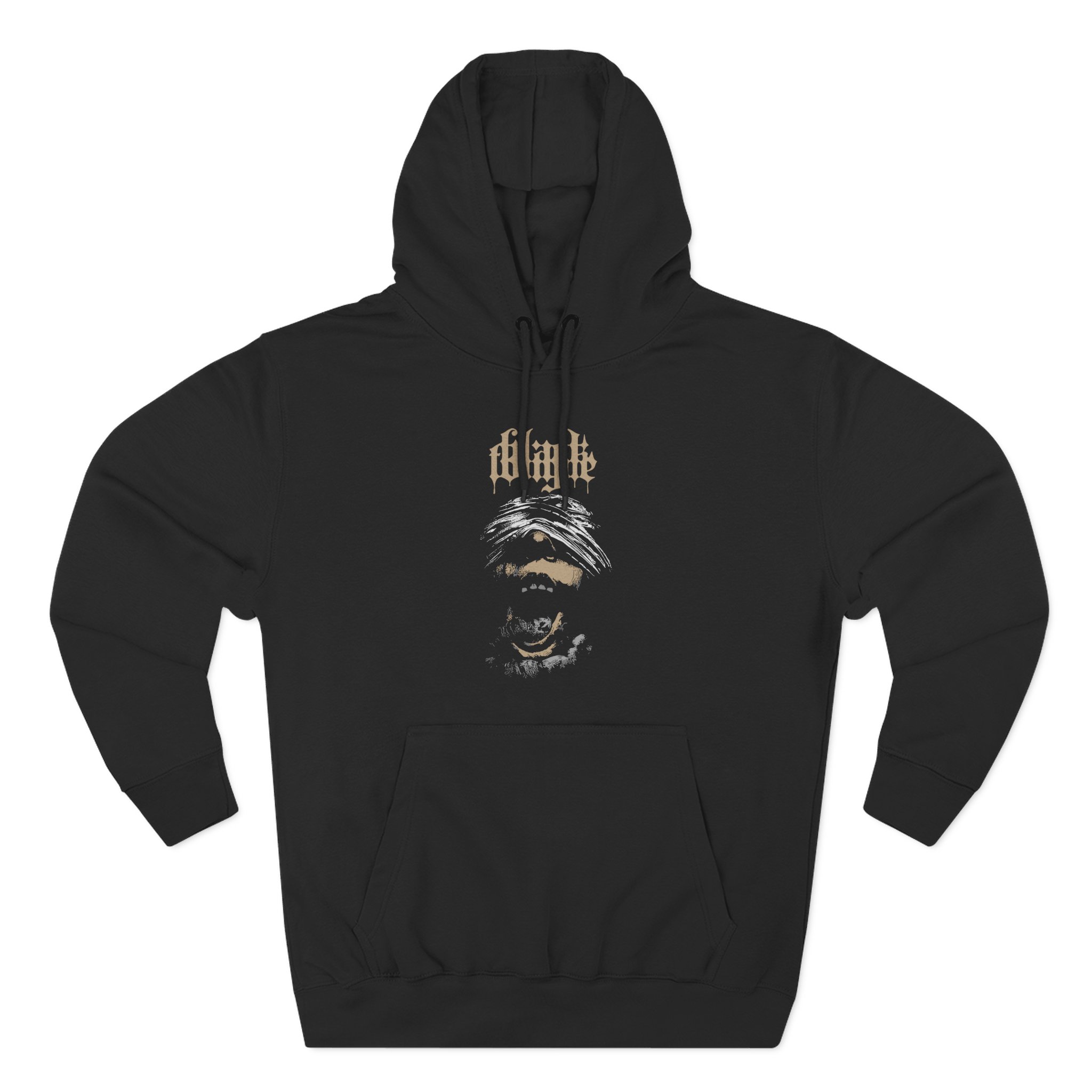 Black Tongue At The Feet Of Surrender Three-Panel Fleece Hoodie