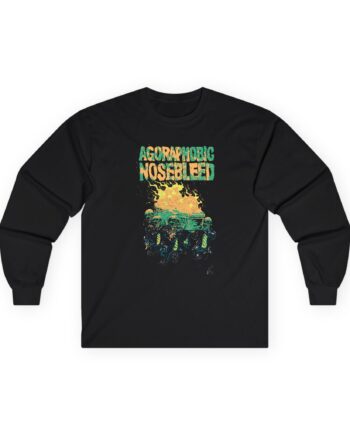 Agoraphobic Nosebleed Burning Coffin Unisex Ultra Cotton Long Sleeve Tee
