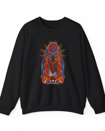 Slayer Goatgod Stained Glass Unisex Heavy Blend™ Crewneck Sweatshirt