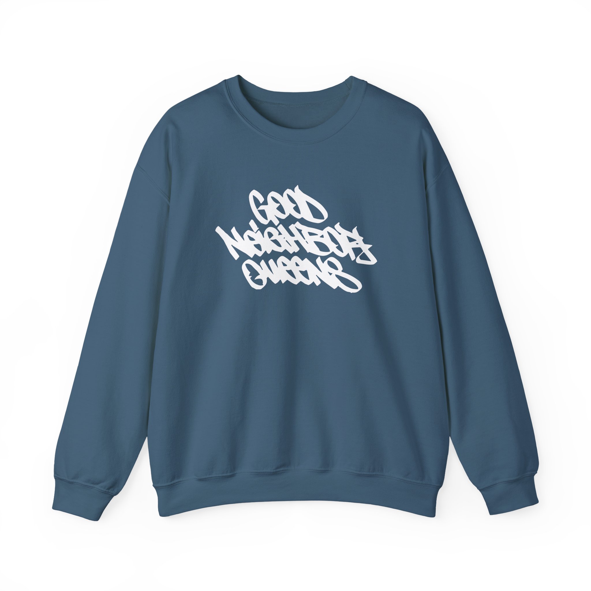 Good Neighbours Queens 3m Reflective Unisex Heavy Blendâ„¢ Crewneck Sweatshirt