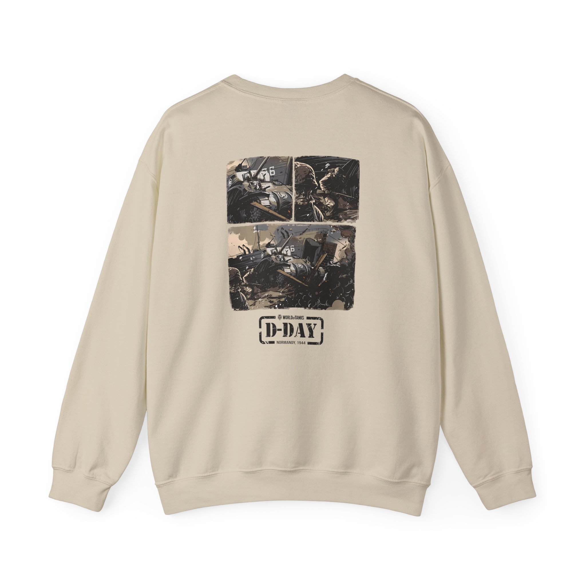 World of Tank Wot D-day Fury Storm Unisex Heavy Blendâ„¢ Crewneck Sweatshirt