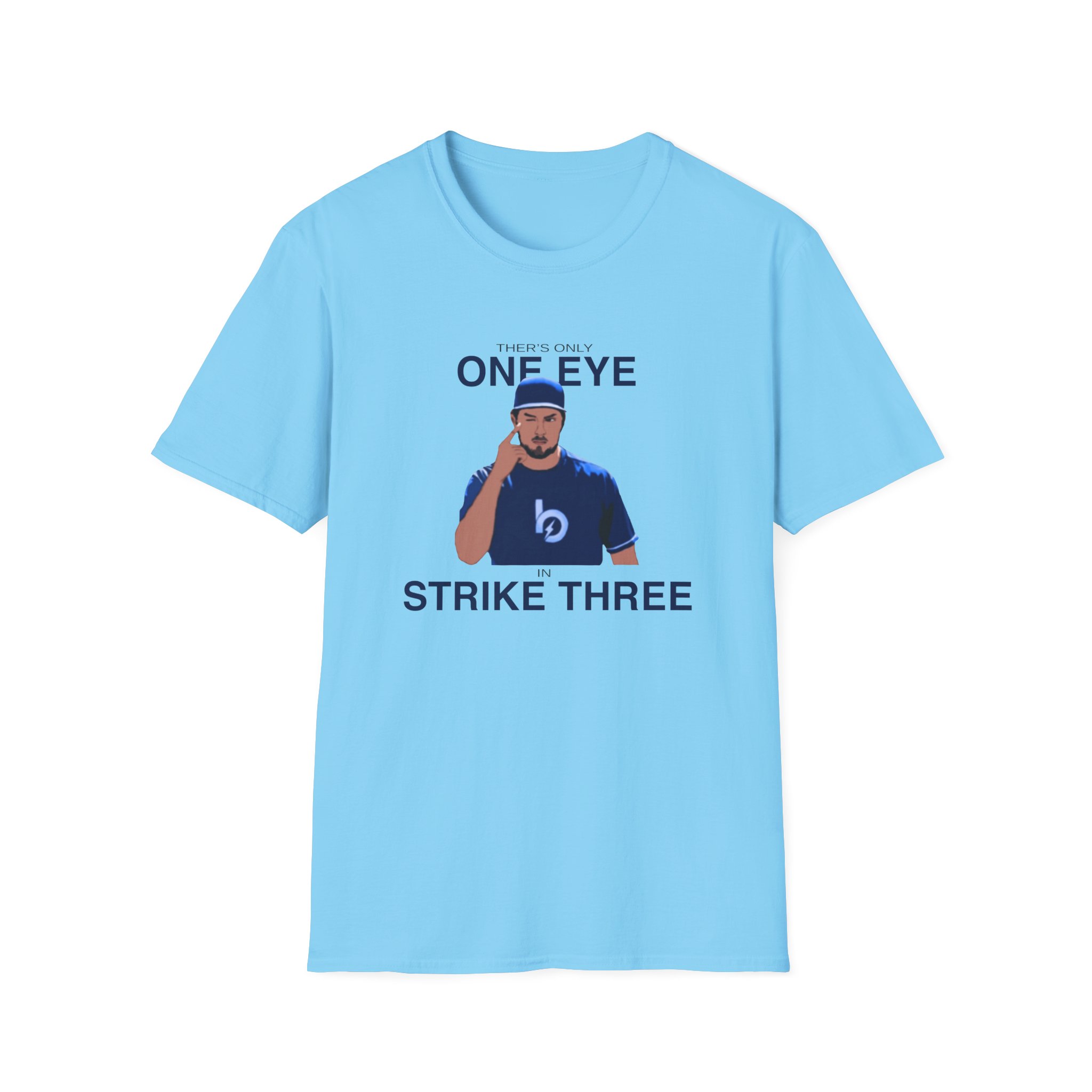 Trevor Bauer One Eye Strike Three Unisex Softstyle T-Shirt