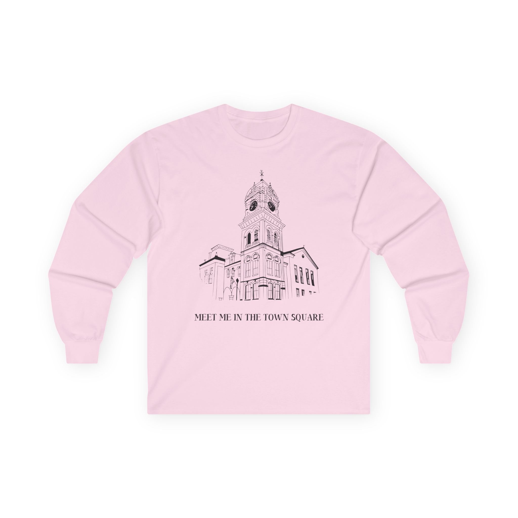 Nina Dobrev Eet Me in the Town Square Unisex Ultra Cotton Long Sleeve Tee