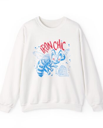 Iron Chic Bee Unisex Heavy Blend Crewneck Sweatshirt