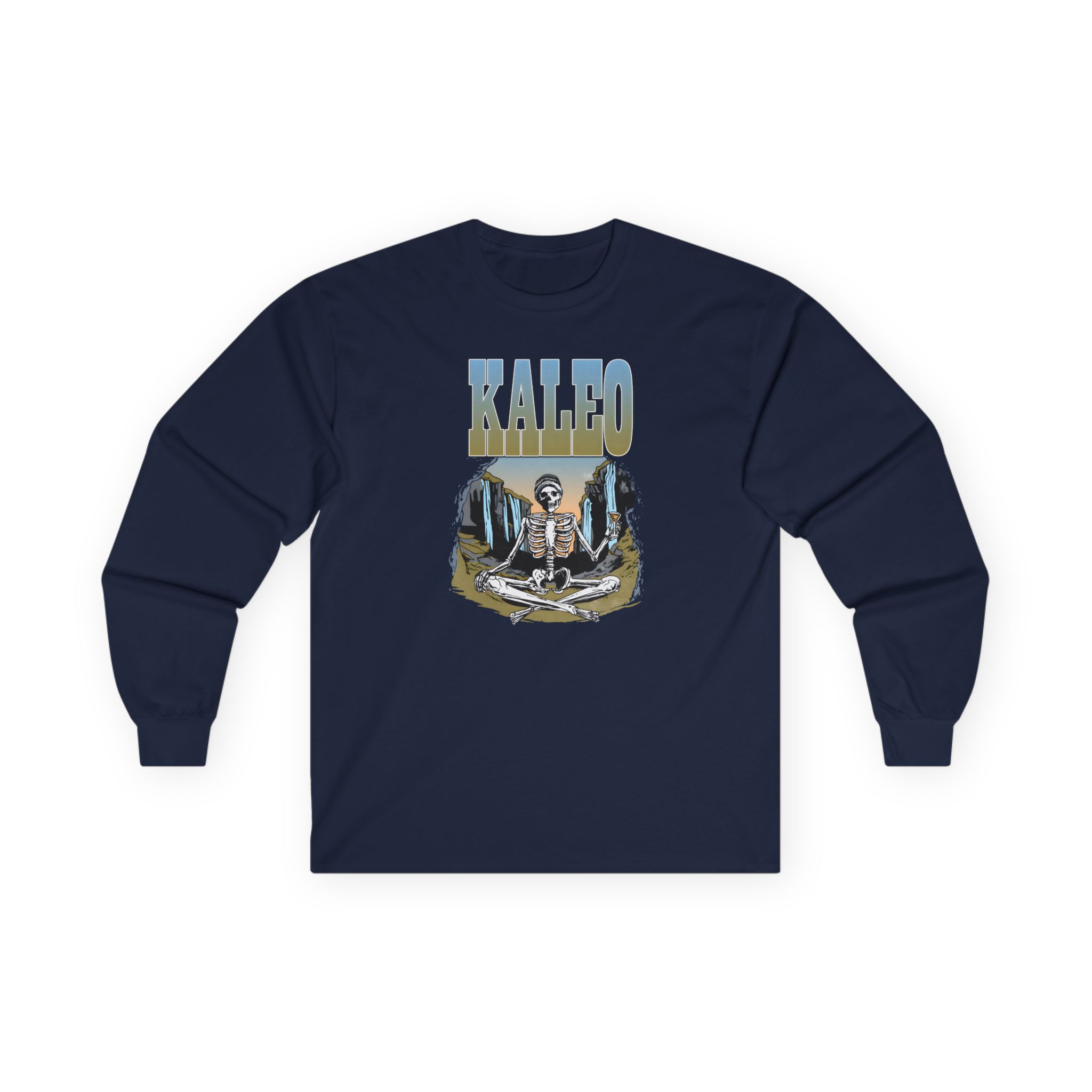 Kaleo Meditating Skeleton Unisex Ultra Cotton Long Sleeve Tee