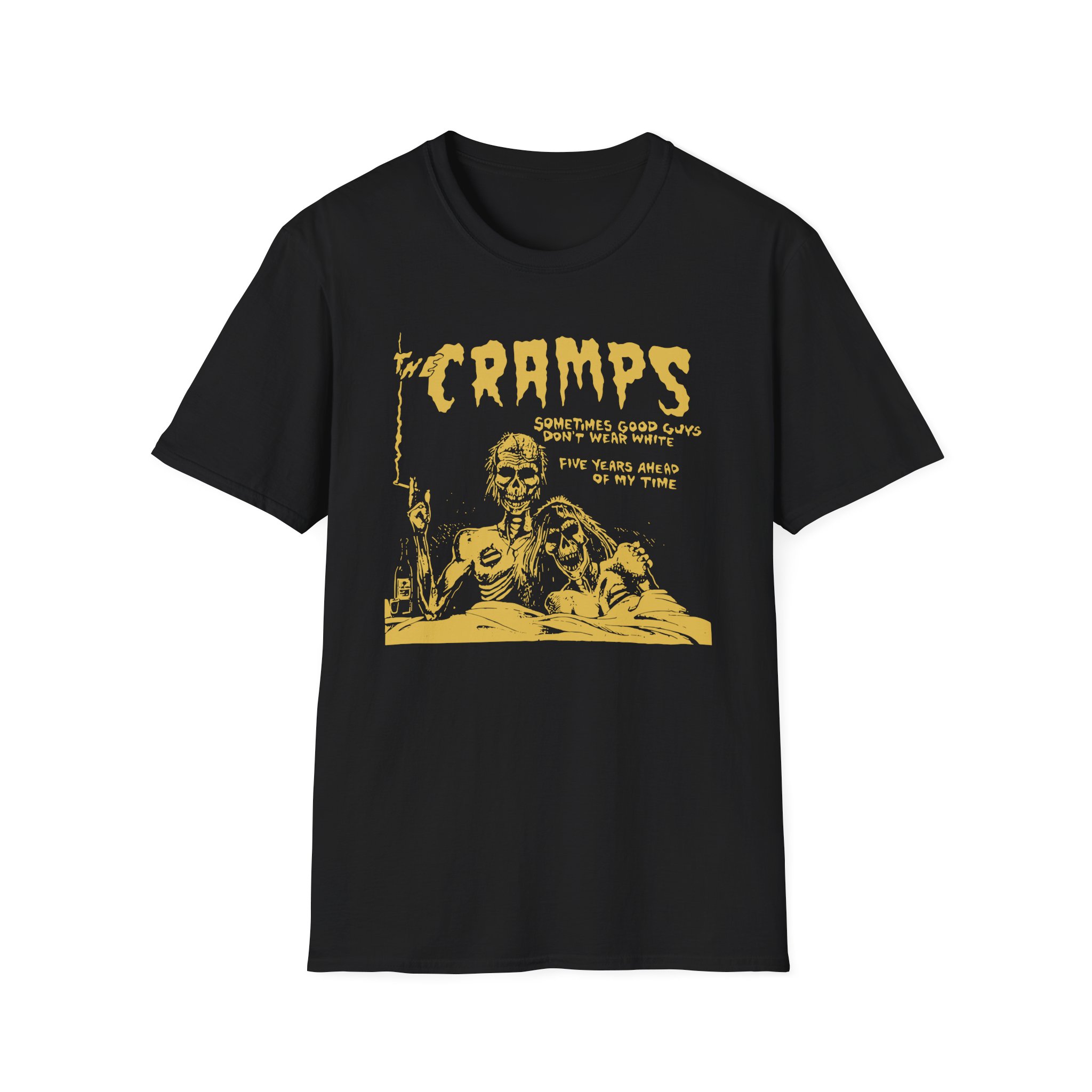 The Cramps Sometimes Good Guys Don’t Wear White Unisex Softstyle T-Shirt