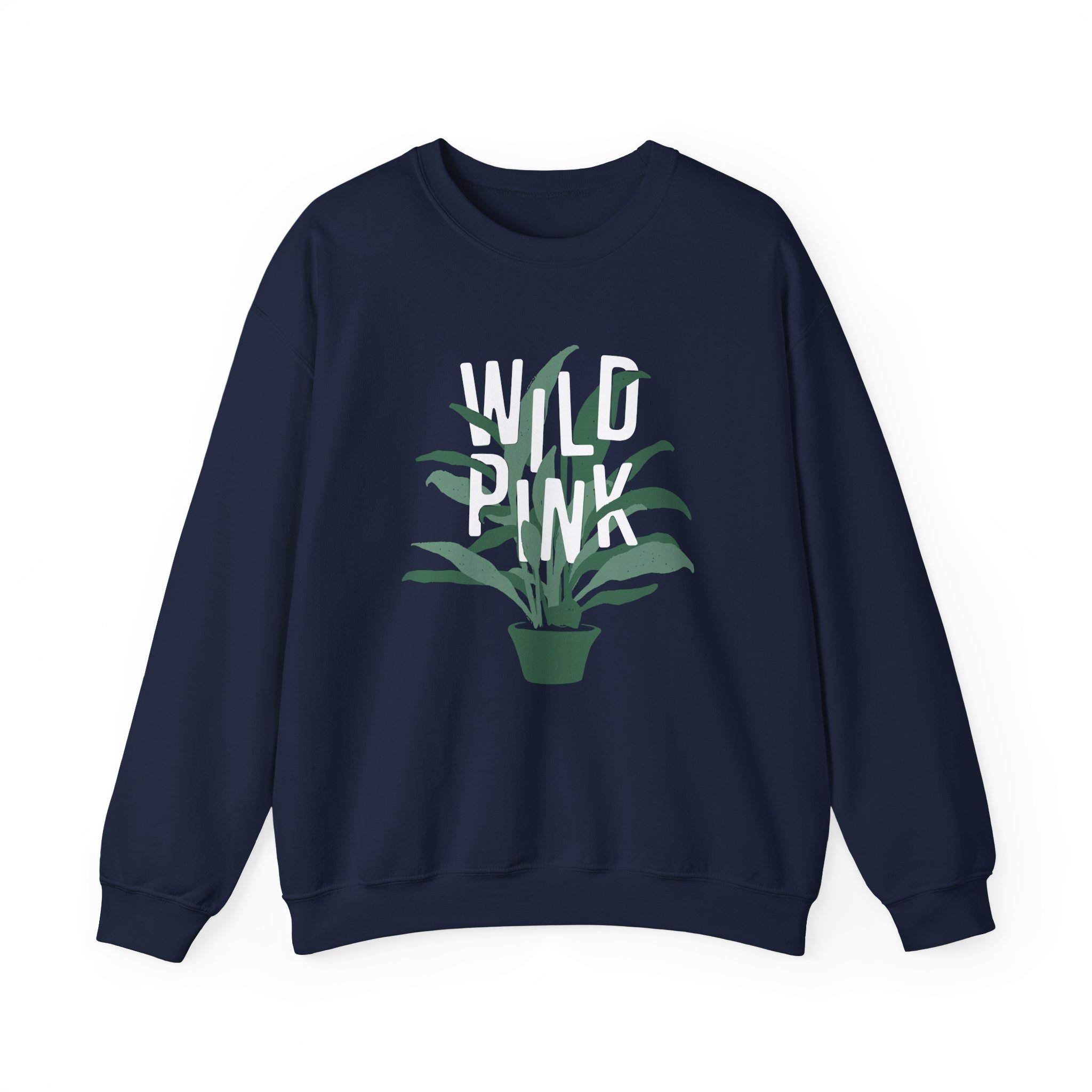 Wild Pink House Plant Unisex Heavy Blendâ„¢ Crewneck Sweatshirt