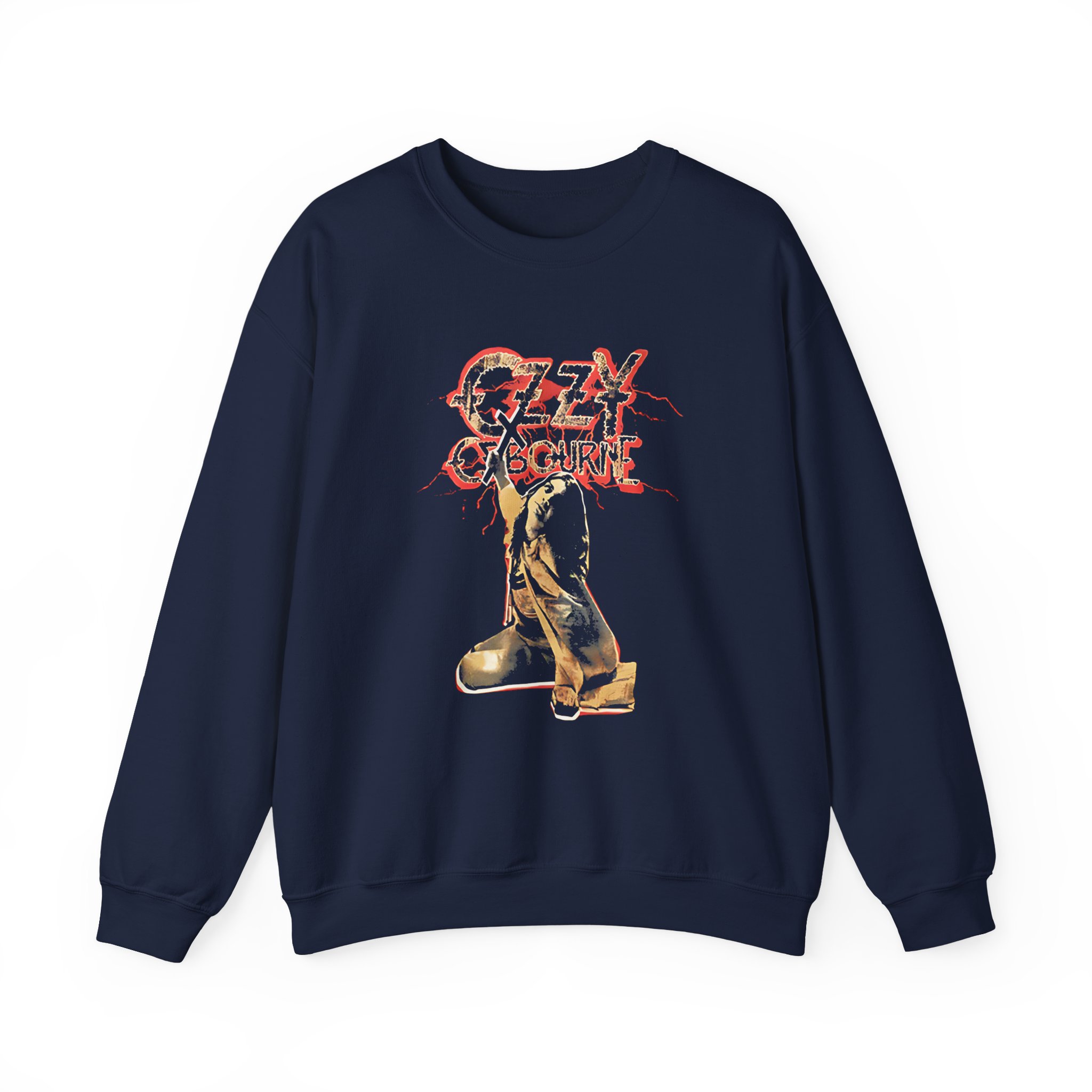 Ozzy Osbourne Red Lightning Tourback Unisex Heavy Blendâ„¢ Crewneck Sweatshirt