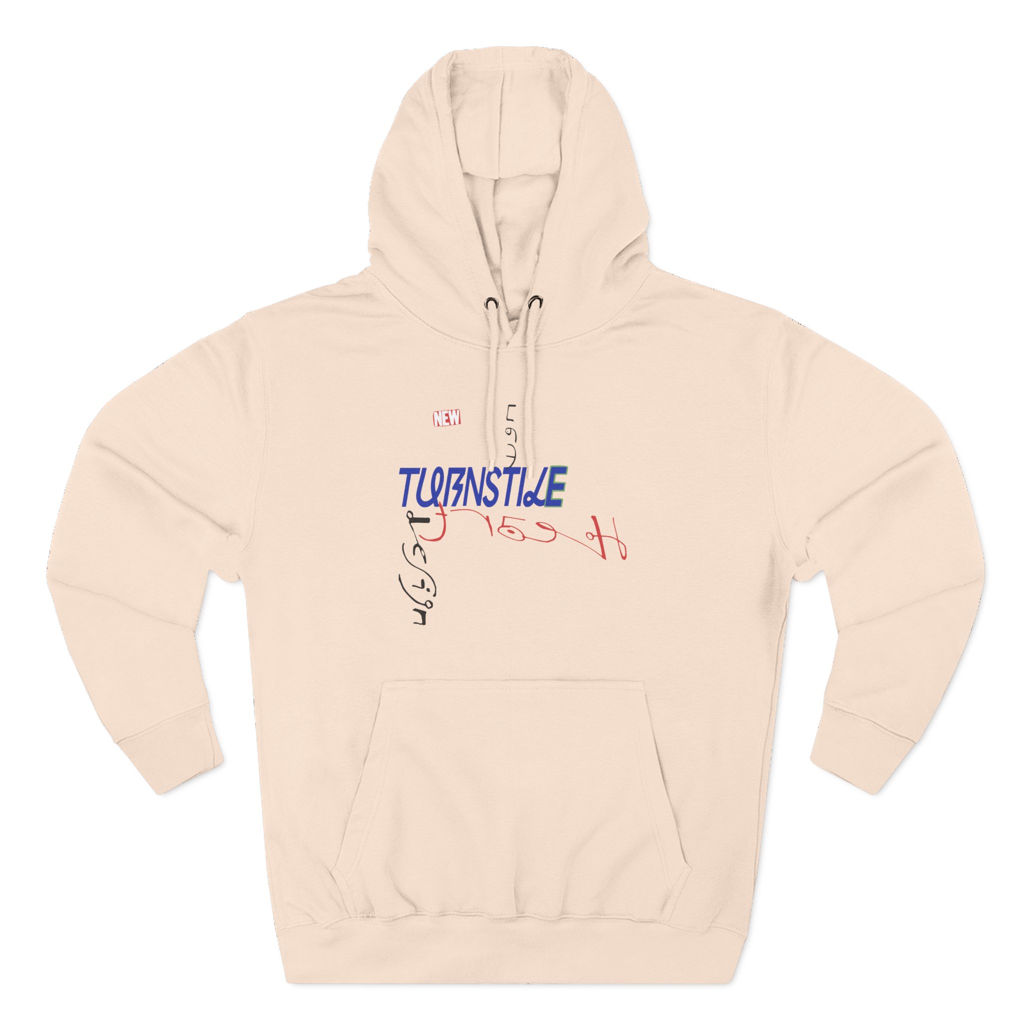 Turnstile New Heart Design Three-Panel Fleece Hoodie