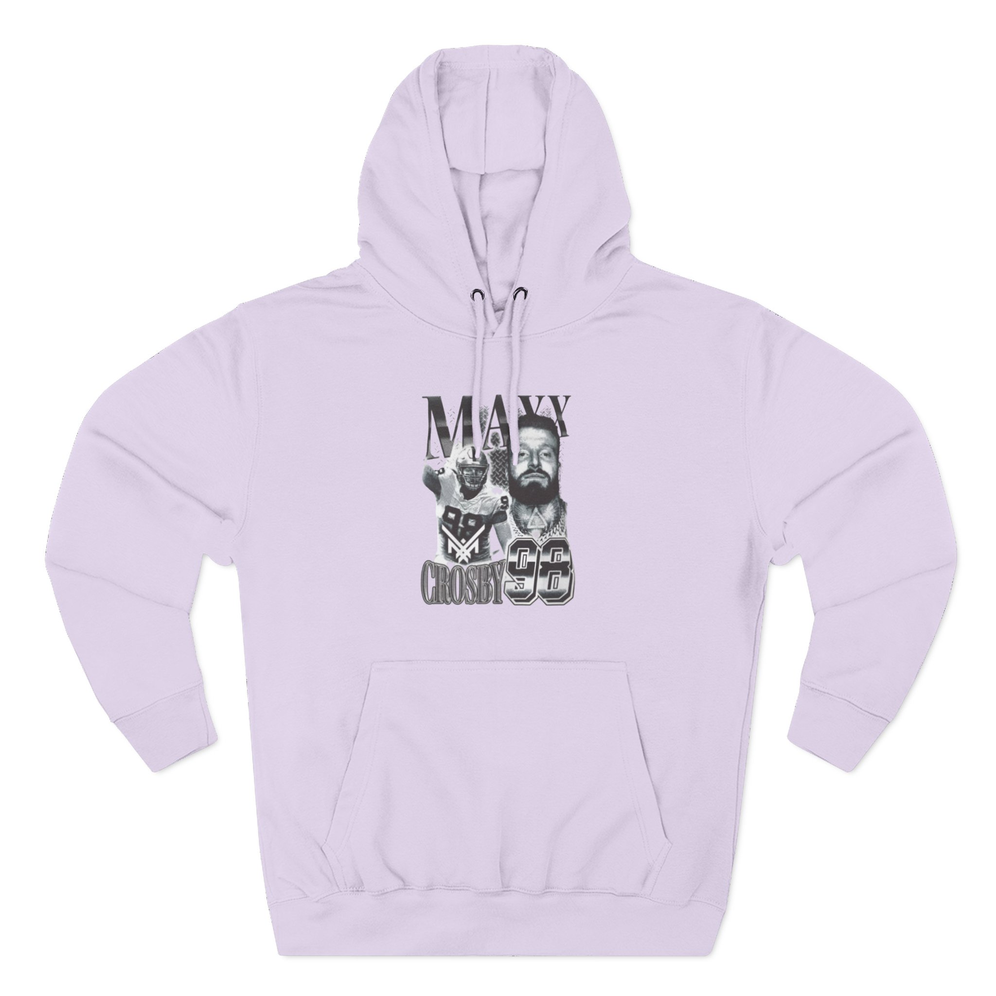 Maxx Crosby Vintage Three-Panel Fleece Hoodie
