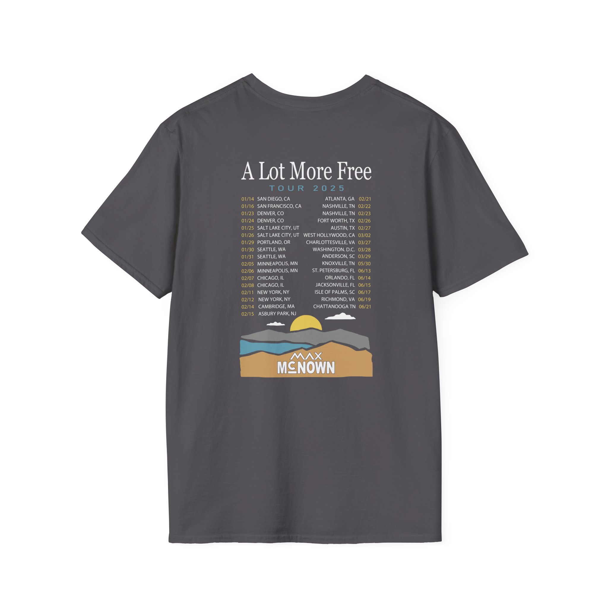 Max Mcnown US Tour Unisex Softstyle T-Shirt