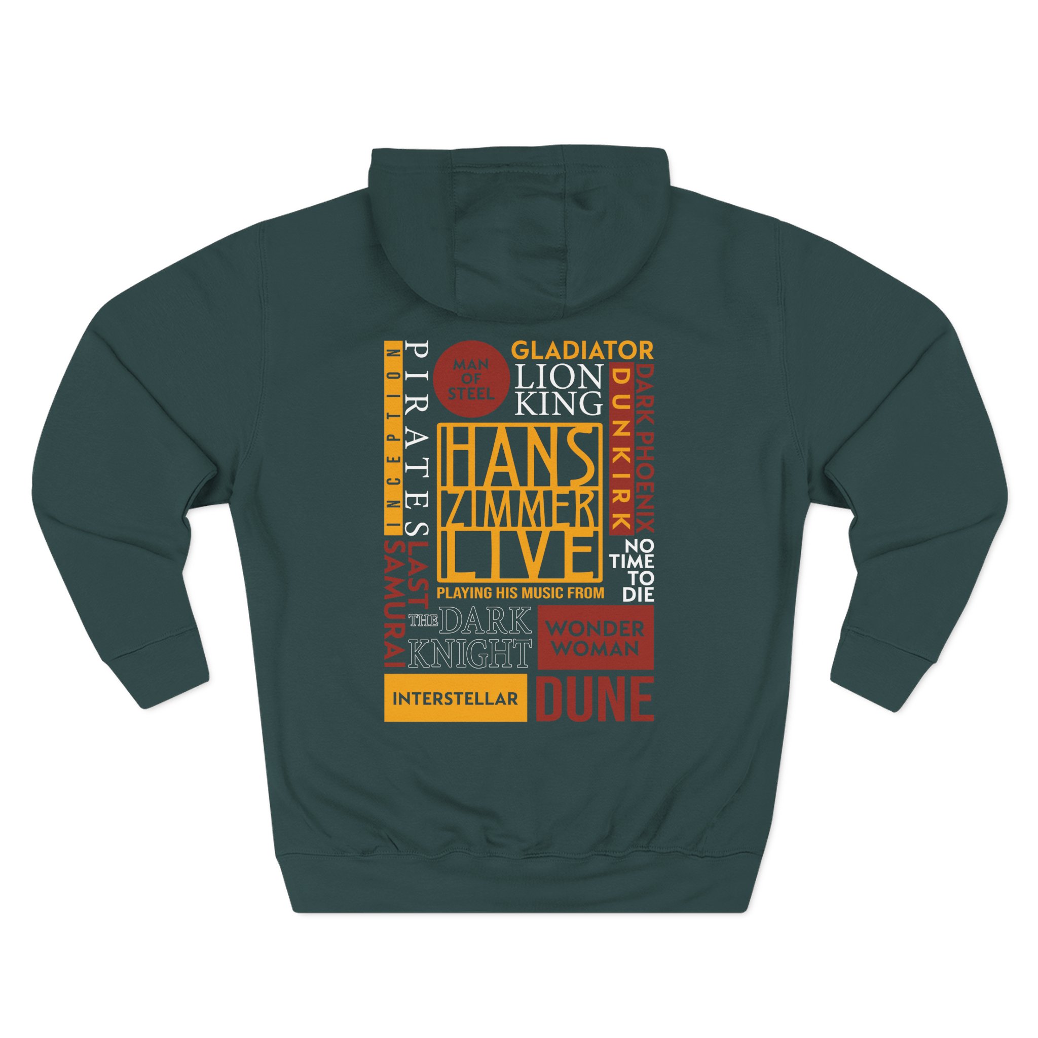 Hans Zimmer Titles Three-Panel Fleece Hoodie