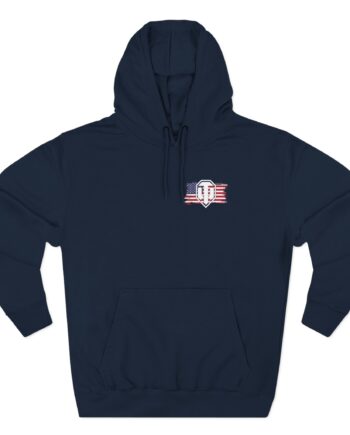 World of Tank Wot July 4th Eagle Three-Panel Fleece Hoodie