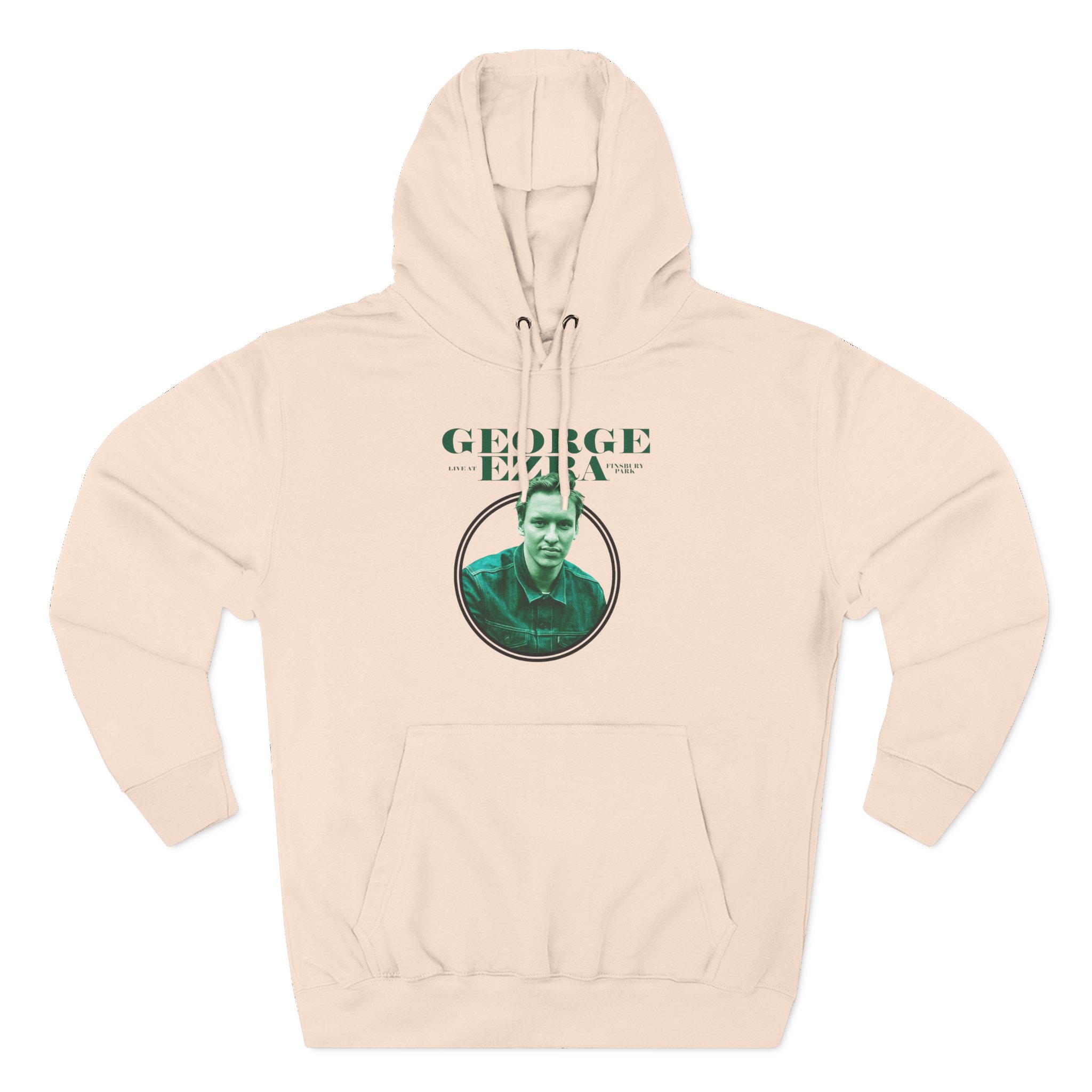 George Ezra Live at Finsbury Park Event Three-Panel Fleece Hoodie