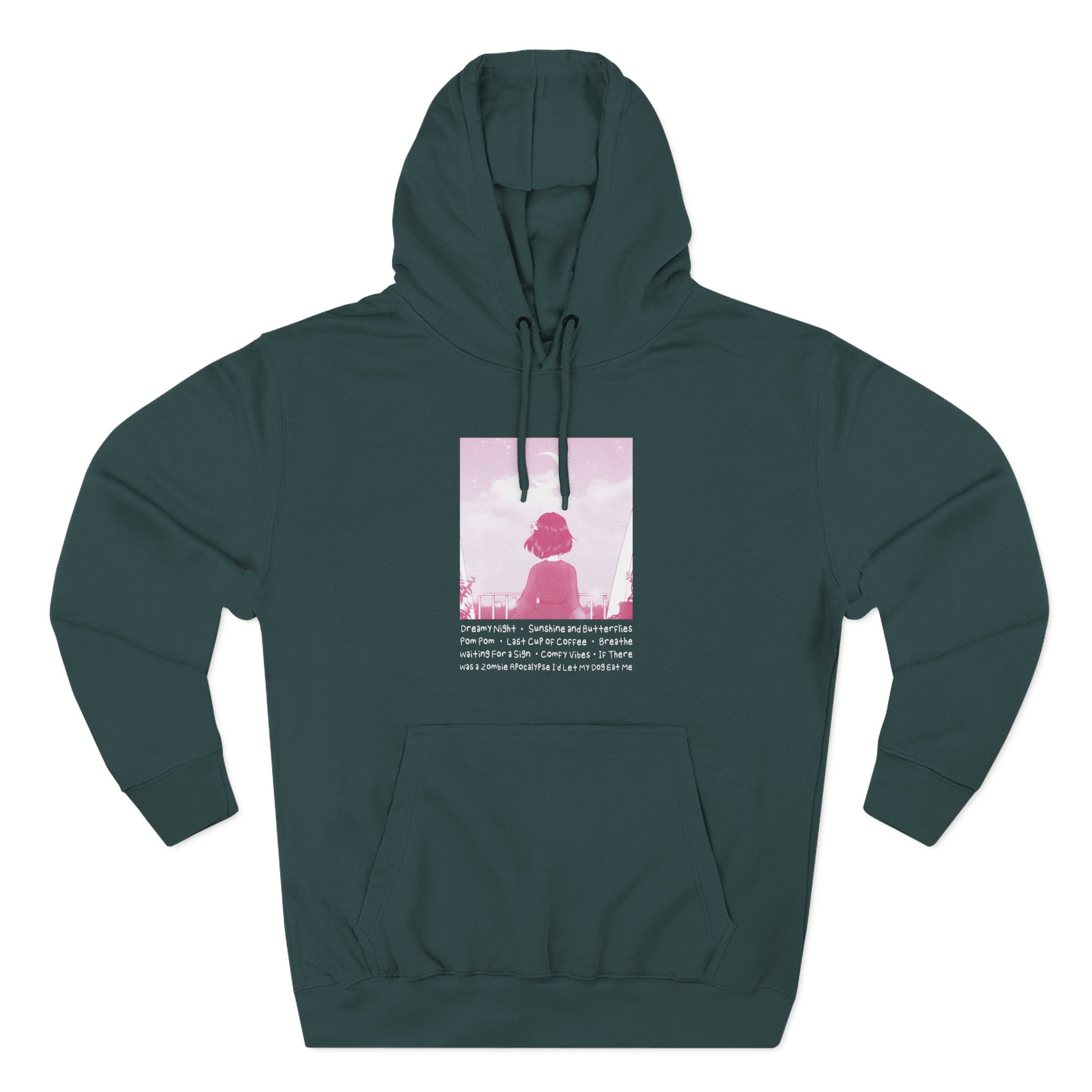 Lilypichu Dreamy Night Three-Panel Fleece Hoodie