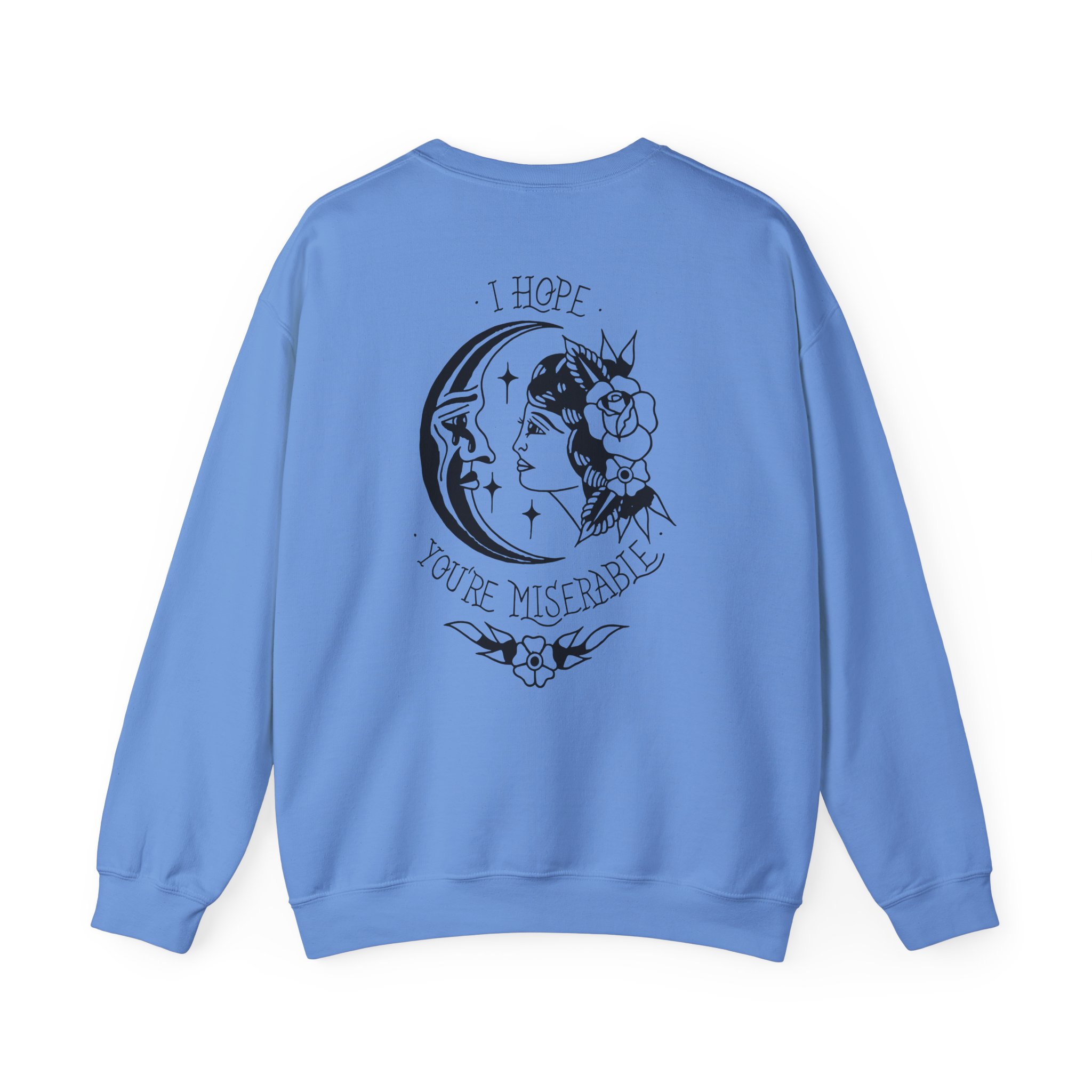 Moose Blood Traditional Tattoo Desig Unisex Heavy Blendâ„¢ Crewneck Sweatshirt