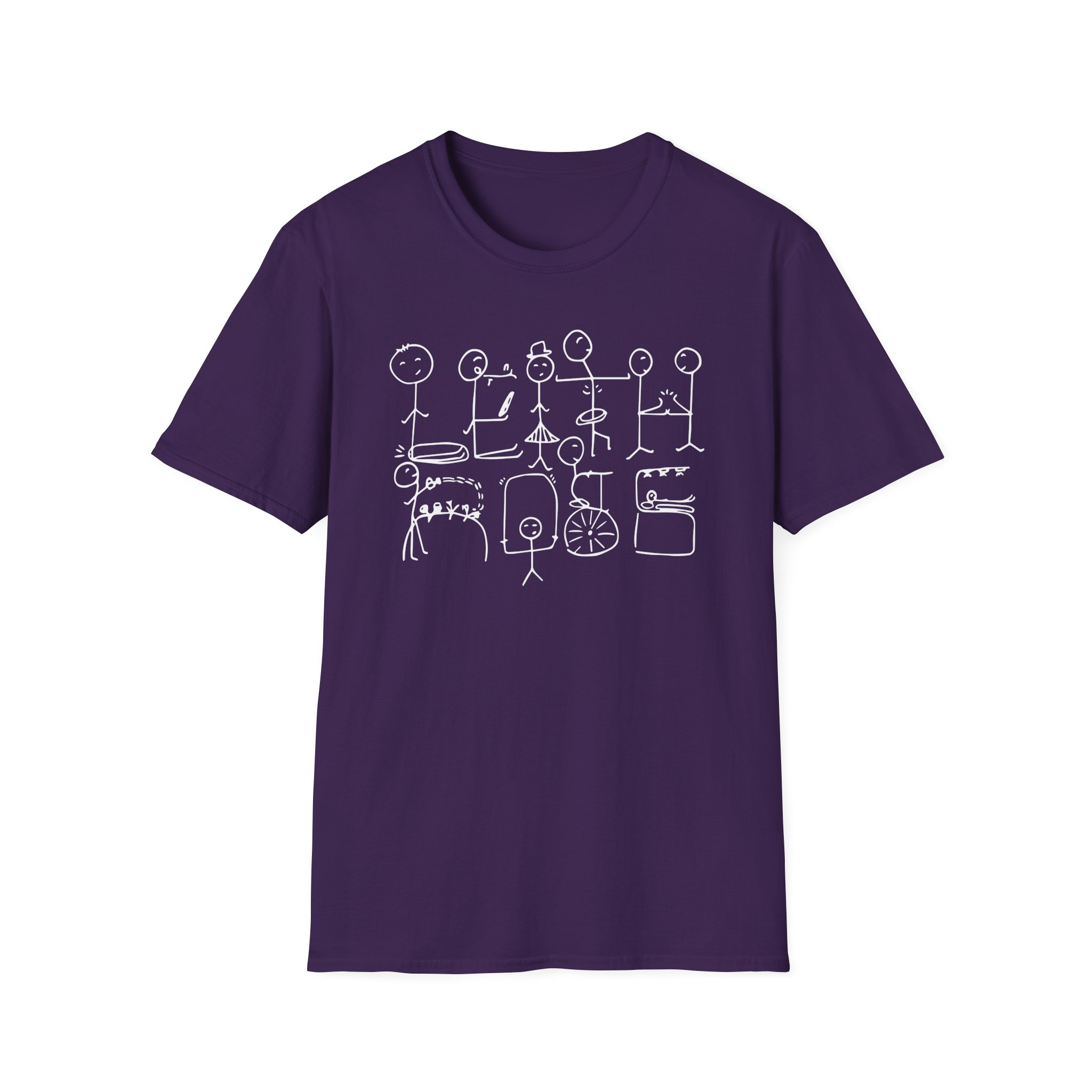Leith Ross Stick Figures Unisex Softstyle T-Shirt