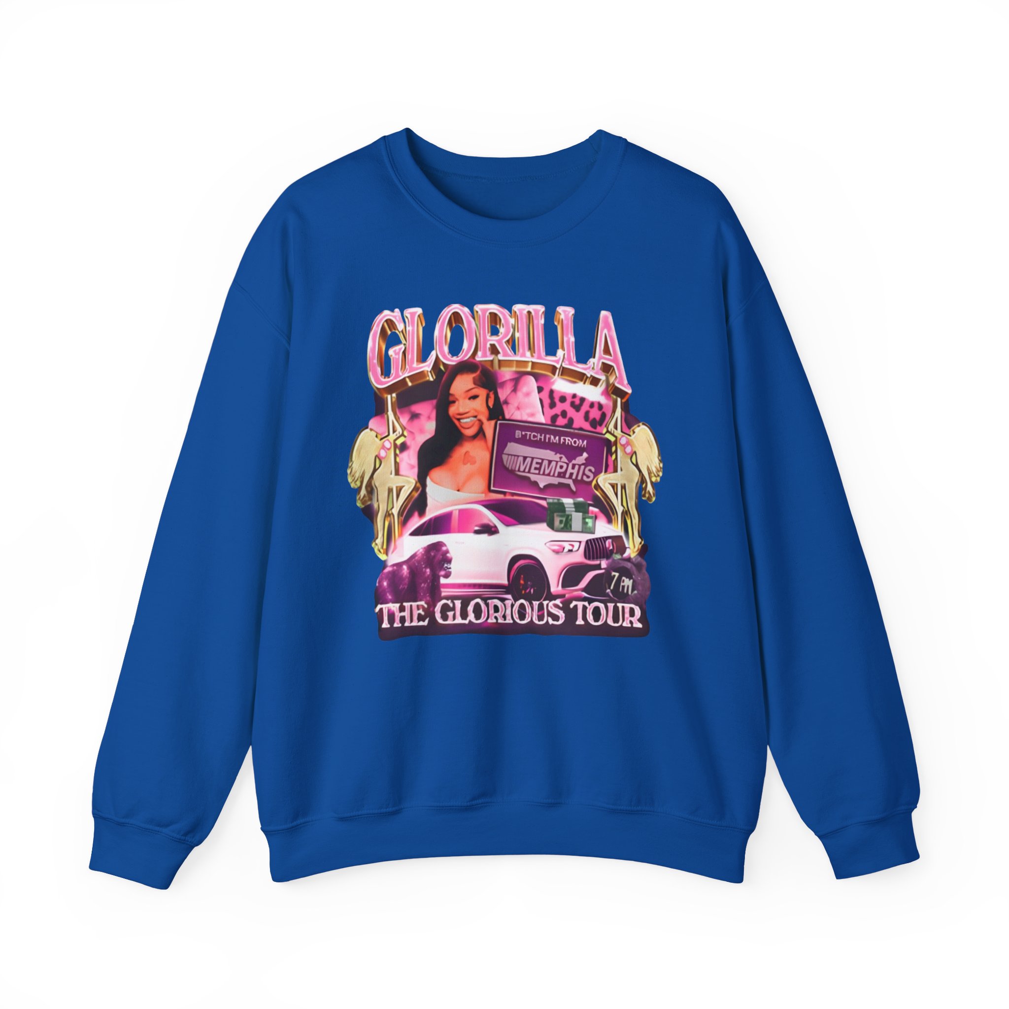 Glorilla Glorious Tour From Memphis Unisex Heavy Blendâ„¢ Crewneck Sweatshirt