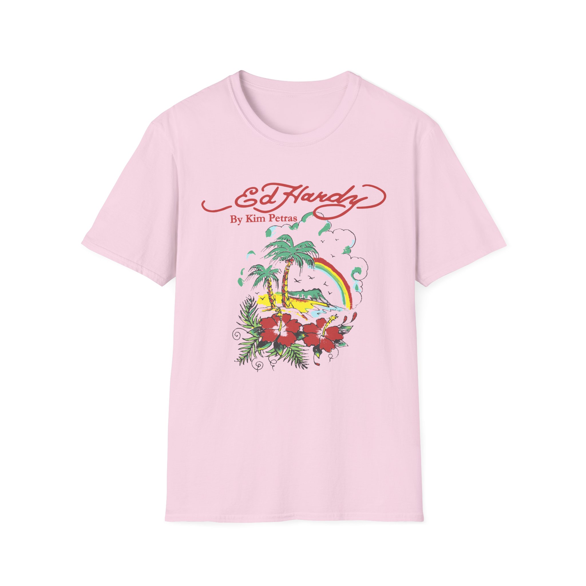 Kim Petras Tropical Scene Lettuce Unisex Softstyle T-Shirt