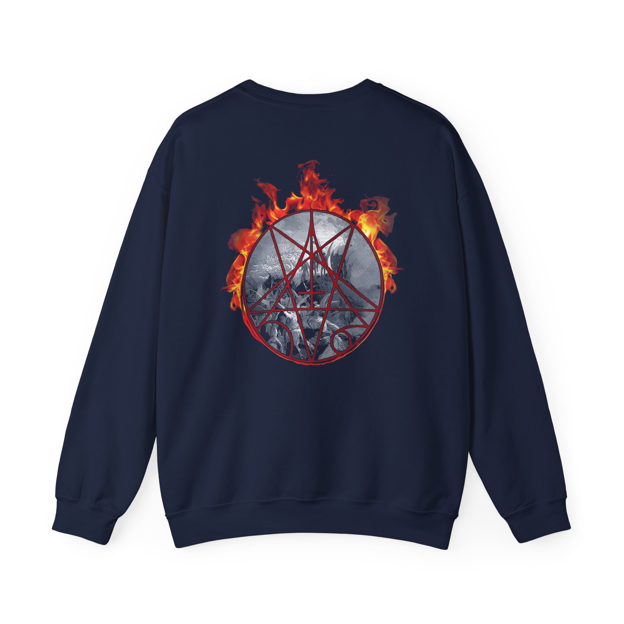 Morbid Angel Flaming Goat Unisex Heavy Blendâ„¢ Crewneck Sweatshirt