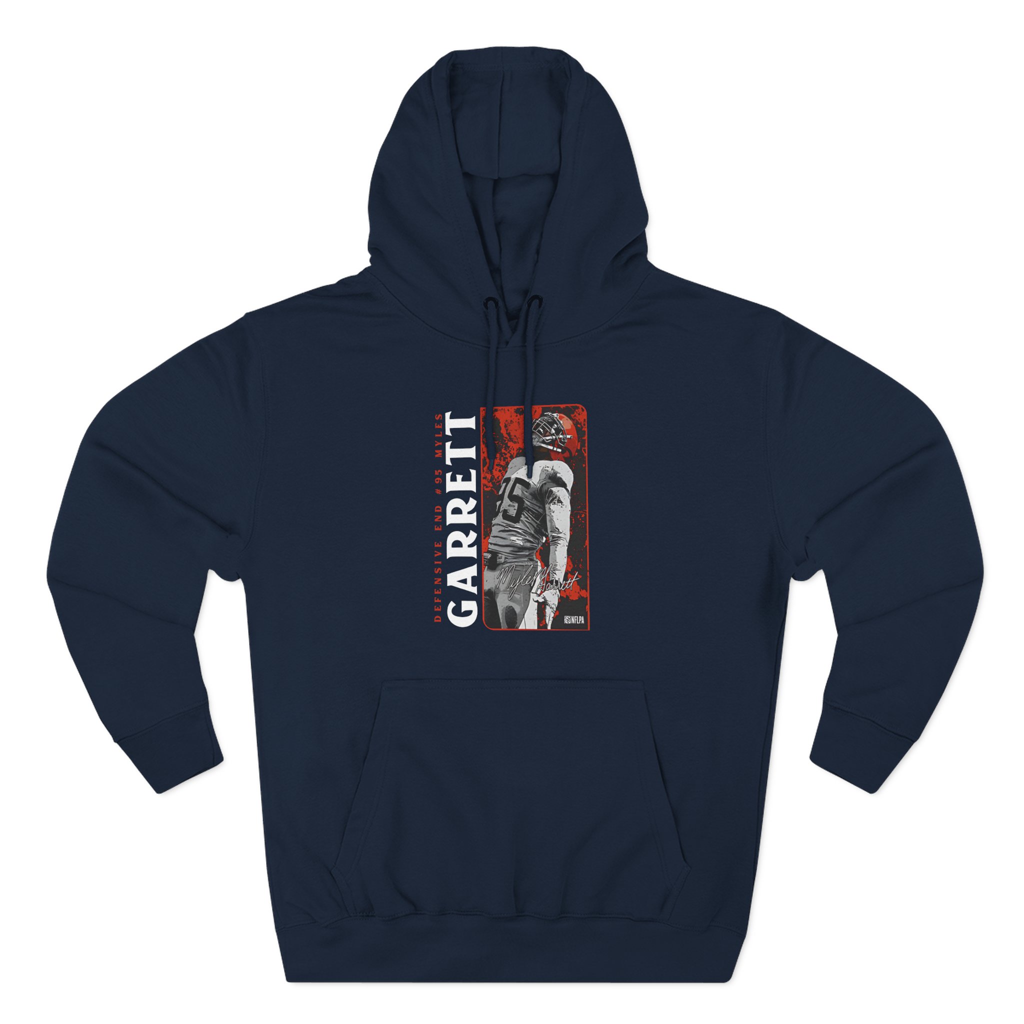 Myles Garrett Three-Panel Fleece Hoodie
