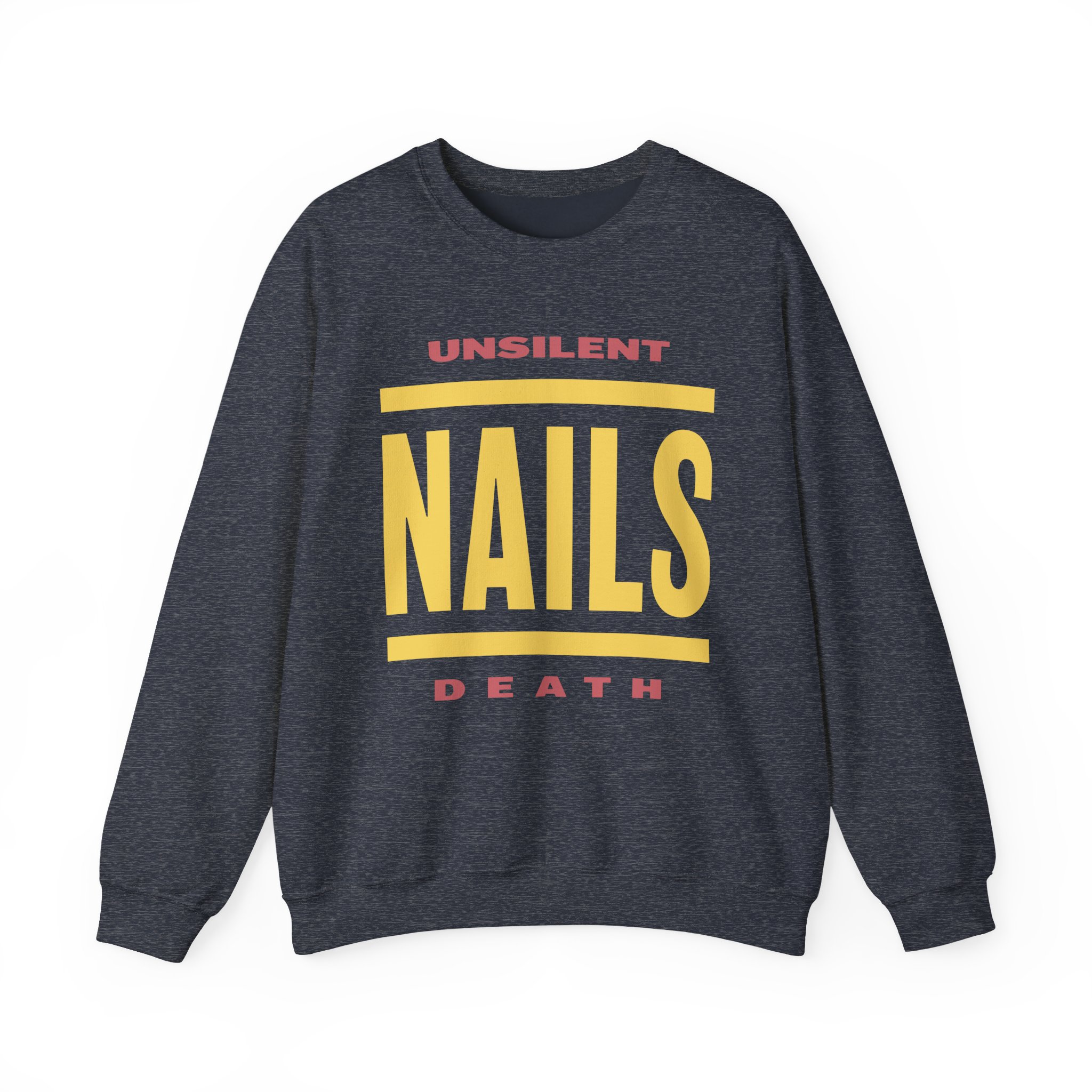 Nails Bold Lines Unisex Heavy Blendâ„¢ Crewneck Sweatshirt