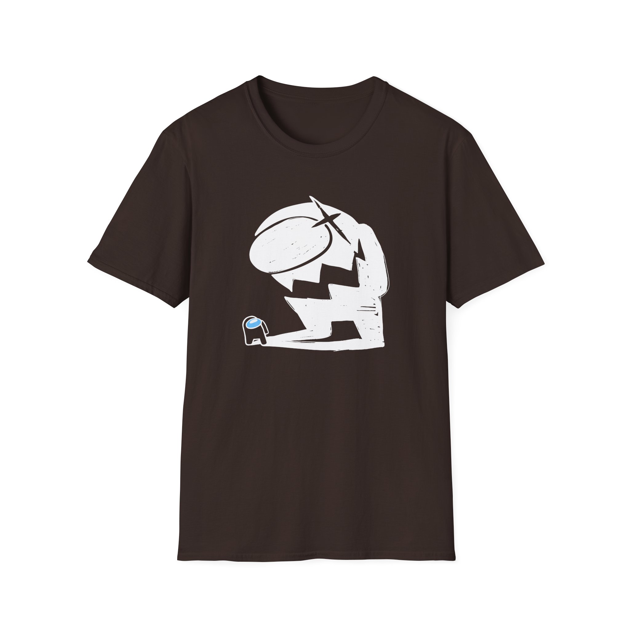 Among Us Impostor Black Shadow Unisex Softstyle T-Shirt