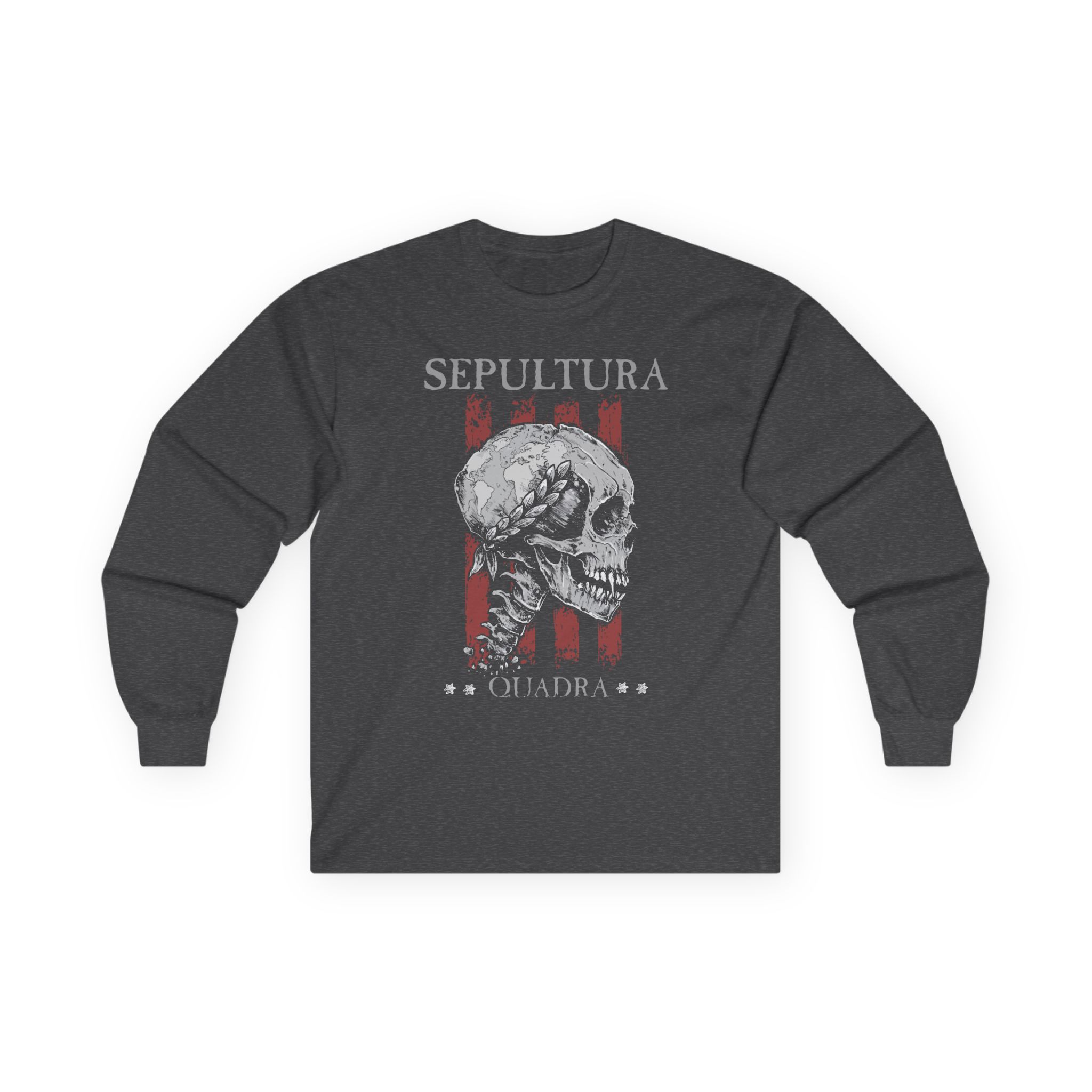 Sepultura Quadra Skull Unisex Ultra Cotton Long Sleeve Tee