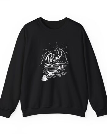 Among Us Stay Safe on Polus Unisex Heavy Blend™ Crewneck Sweatshirt