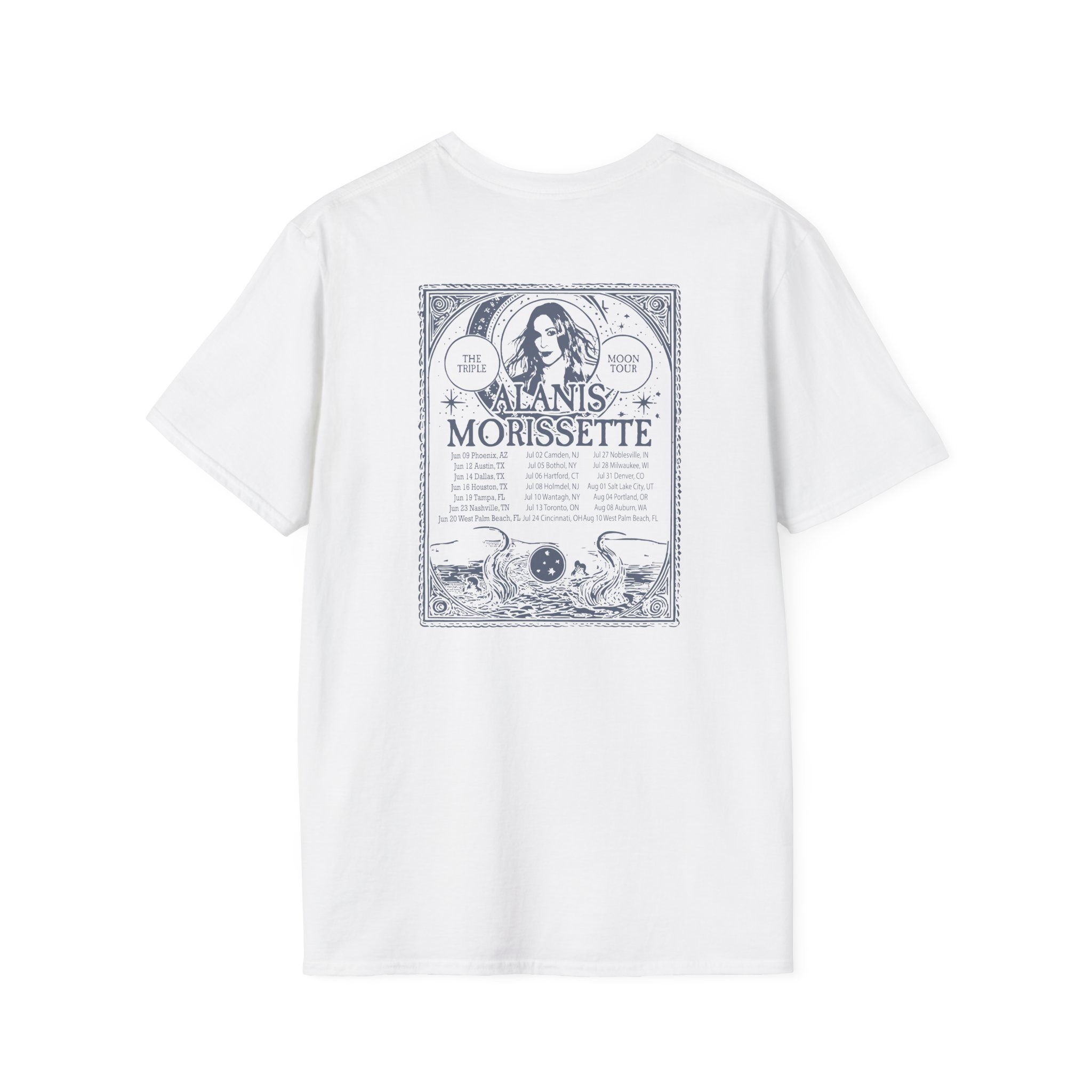 Alanis Morissette The Teple Moon Tour Unisex Softstyle T-Shirt
