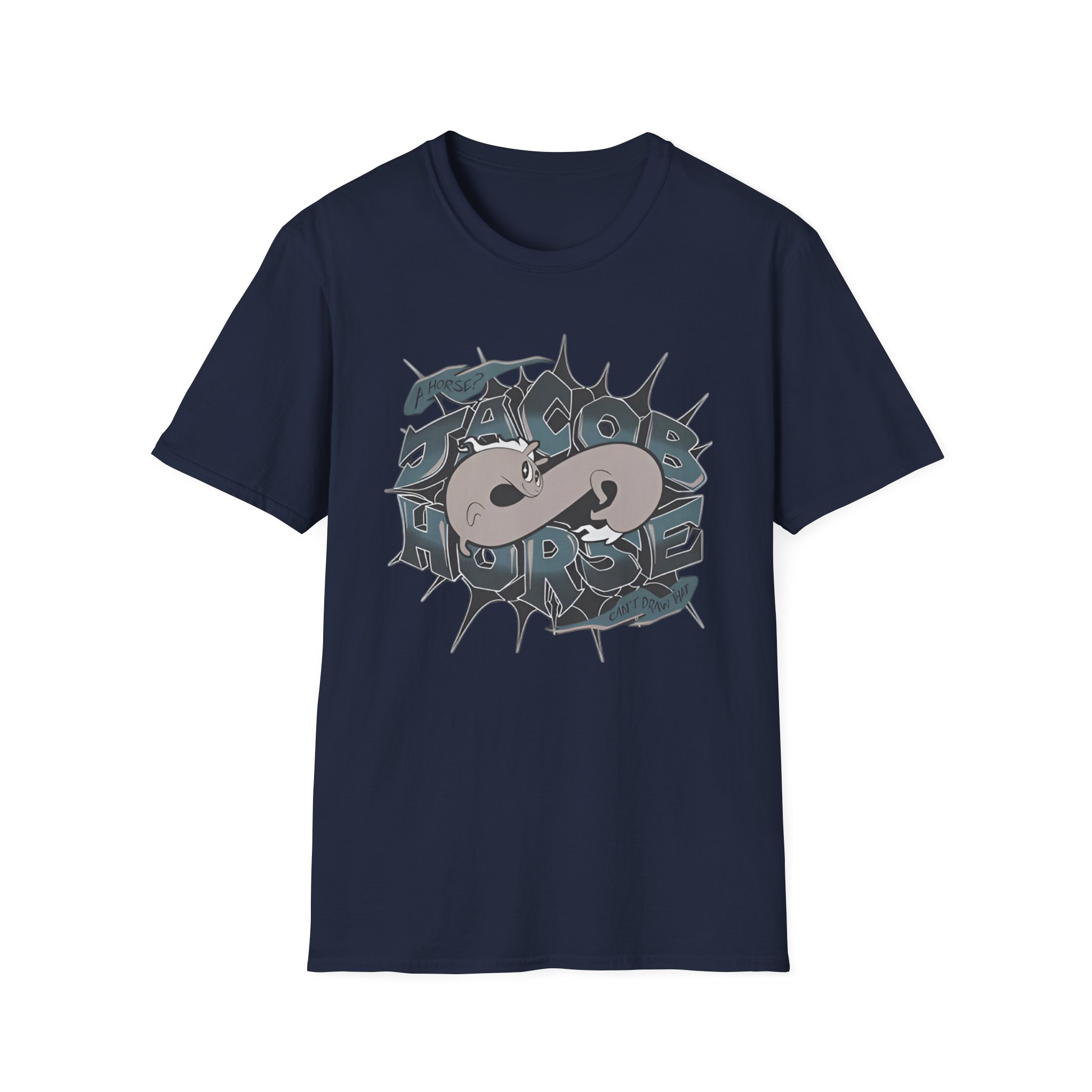 Drawfee Jacob Horse Unisex Softstyle T-Shirt