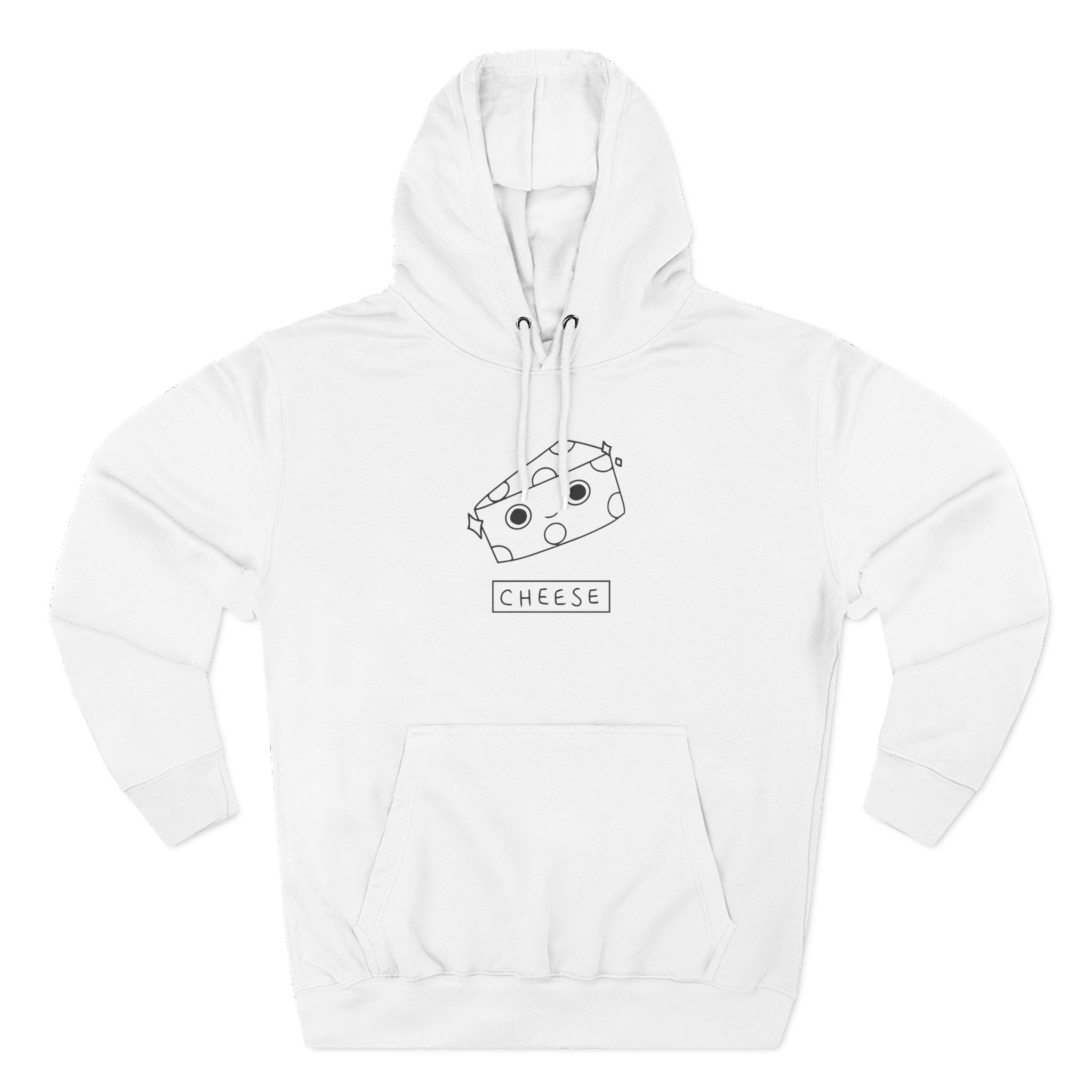 Lilypichu Cheese Three-Panel Fleece Hoodie