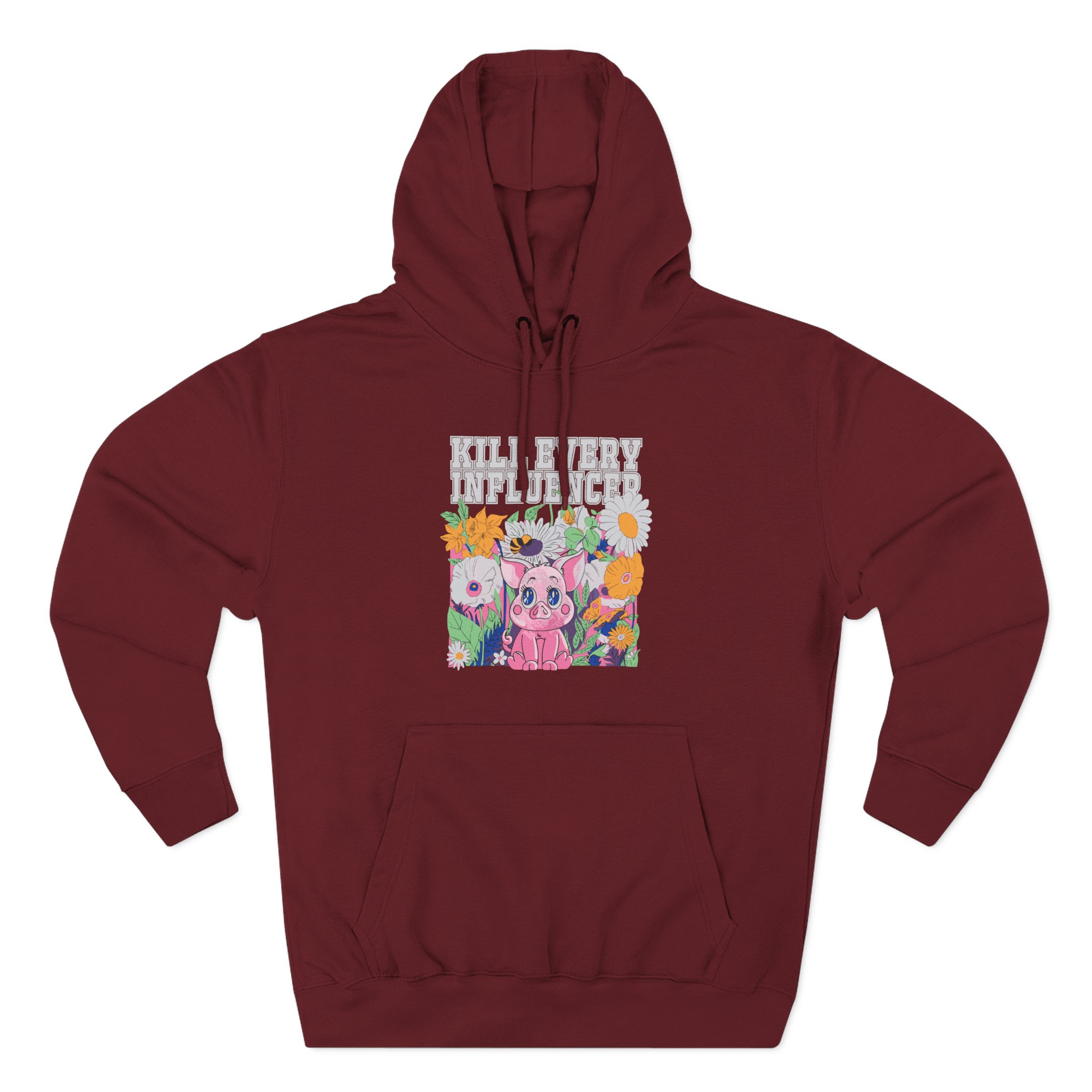 Meatcanyon Kill Every Iuencers Three-Panel Fleece Hoodie
