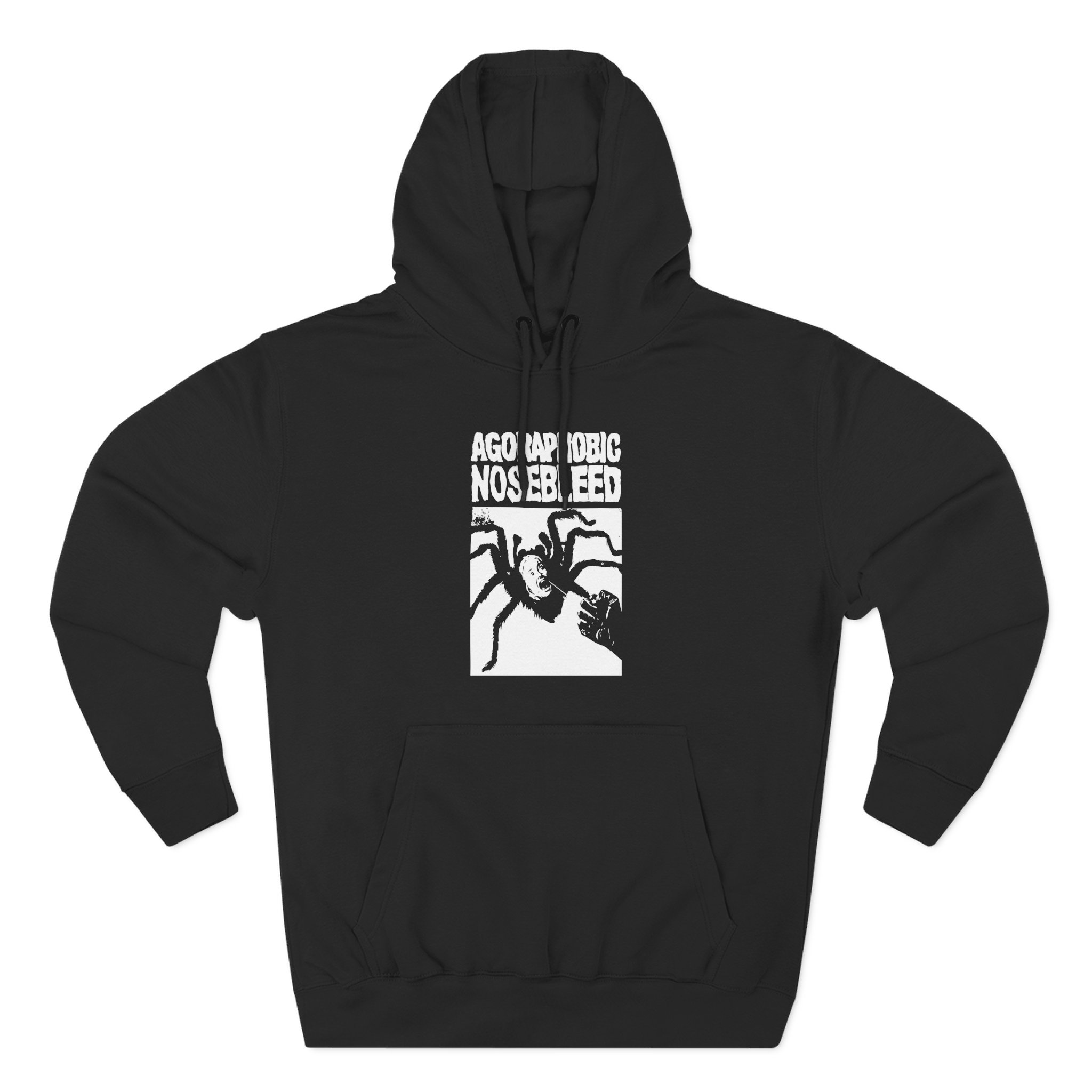 Agoraphobic Nosebleed Spider Three-Panel Fleece Hoodie