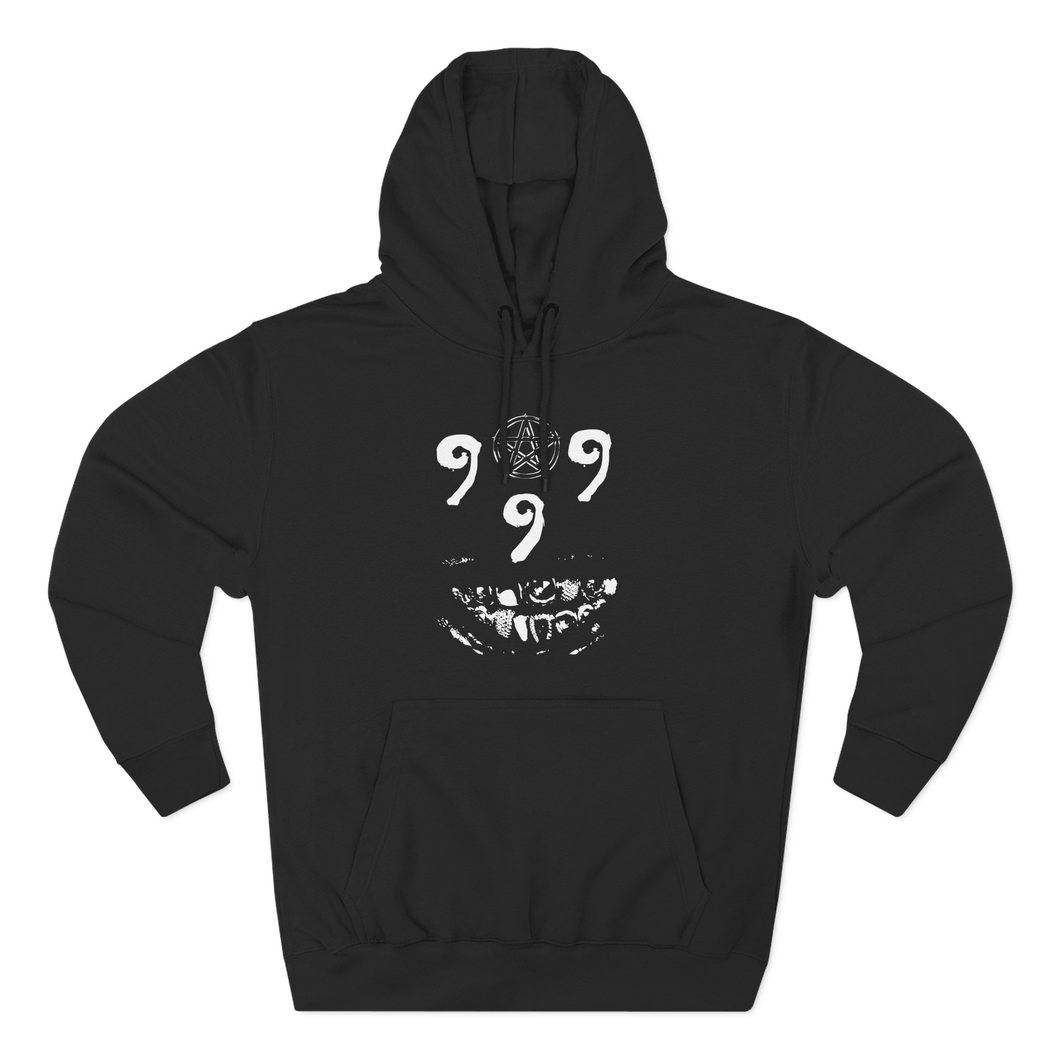 Ho99o9 When a Dog Shows His Teeth Three-Panel Fleece Hoodie