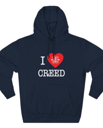 Creed, I Heart Creed Three-Panel Fleece Hoodie