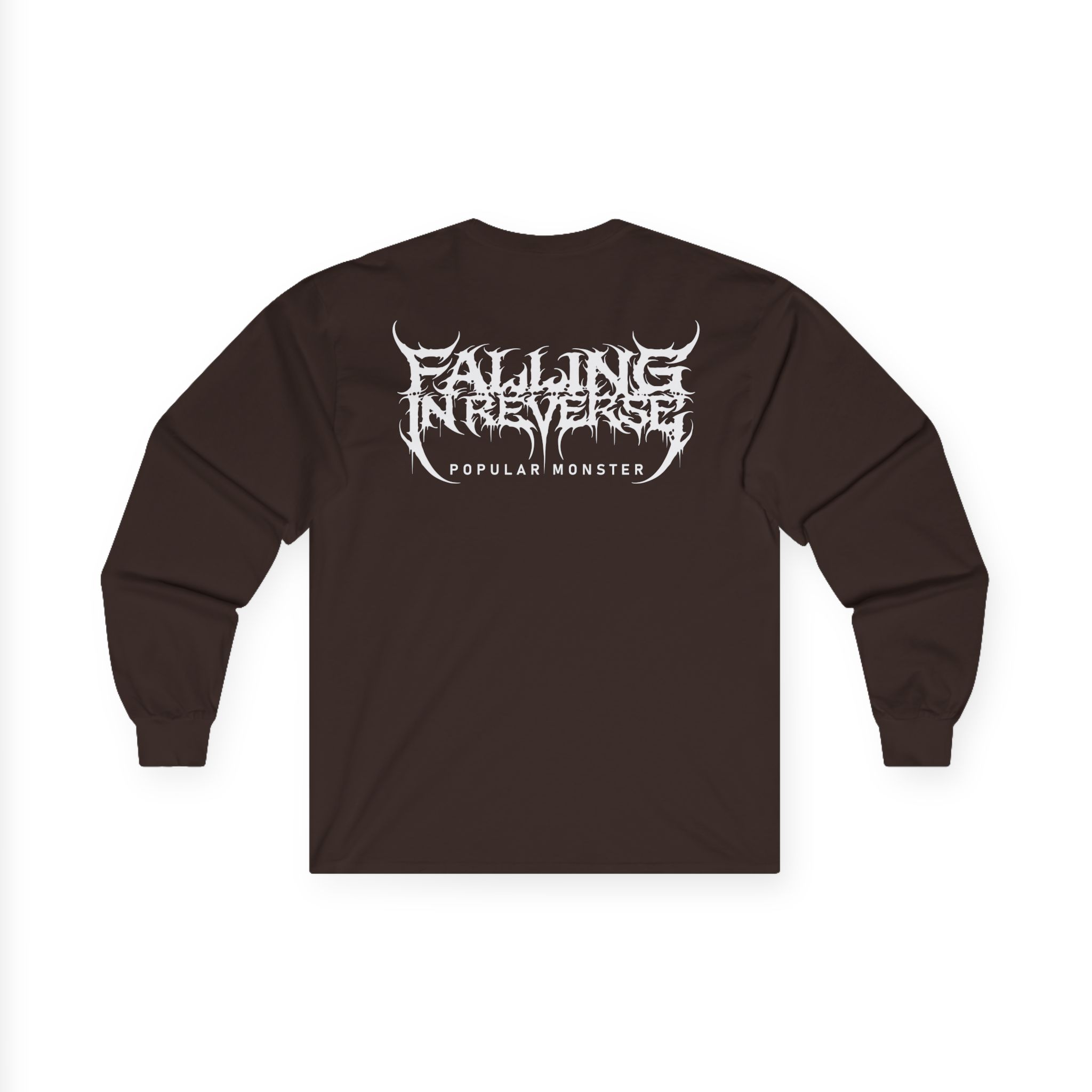 Falling in Reverse Popular Monster Cover and Back Logo Unisex Ultra Cotton Long Sleeve Tee
