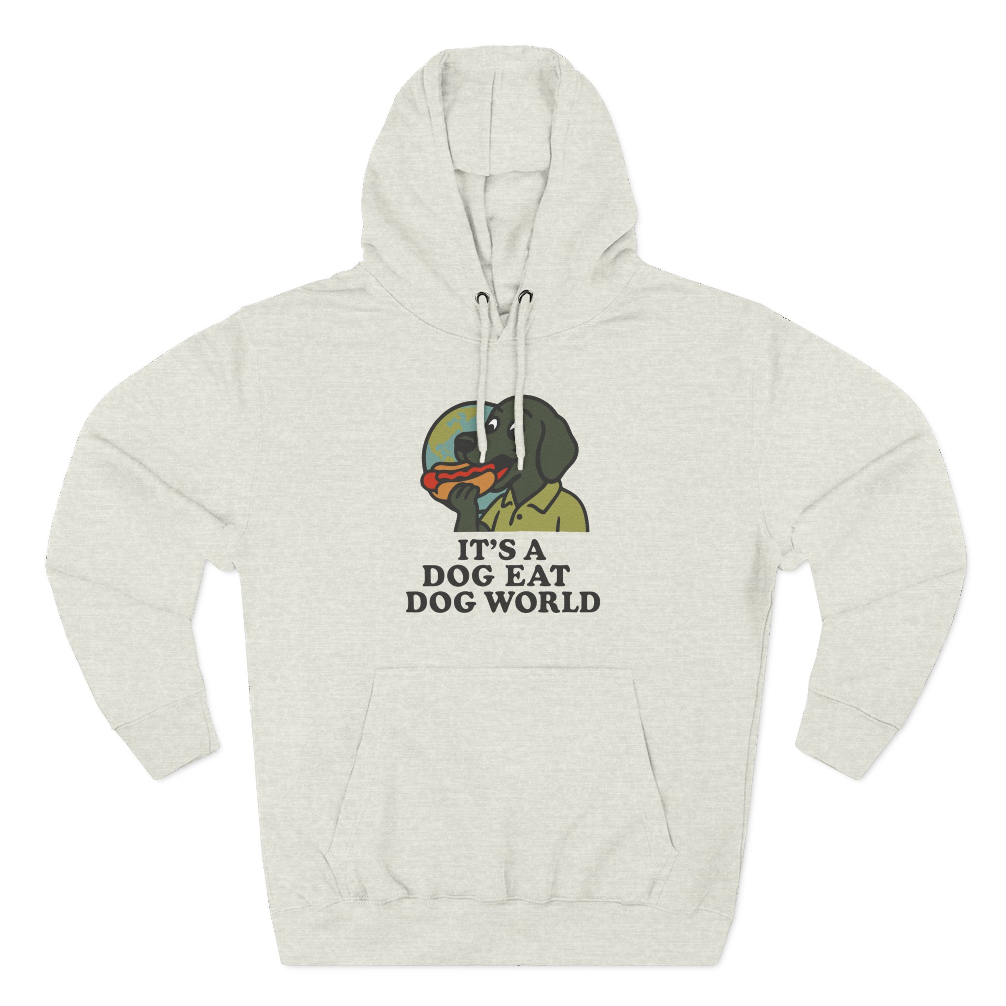 Dog Eat Dog World Three-Panel Fleece Hoodie