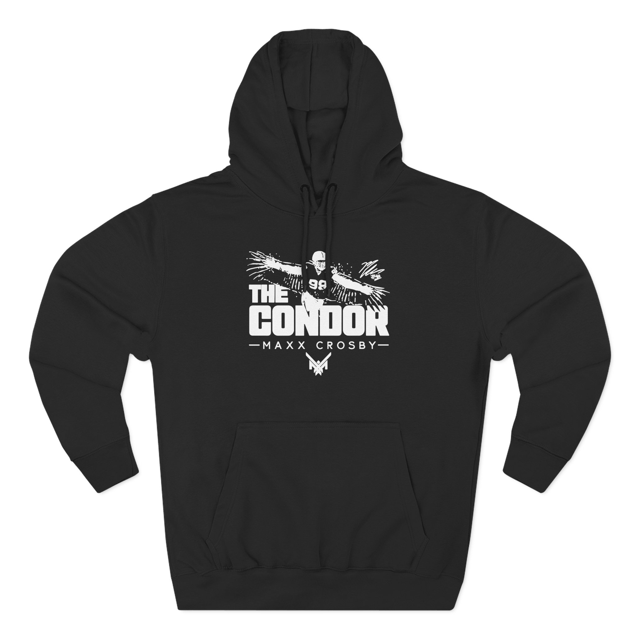 Maxx Crosby the Condor Three-Panel Fleece Hoodie