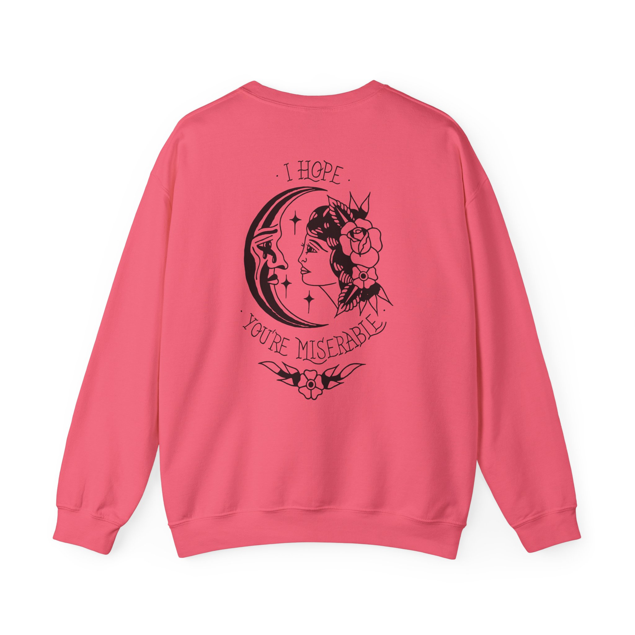 Moose Blood Traditional Tattoo Desig Unisex Heavy Blendâ„¢ Crewneck Sweatshirt