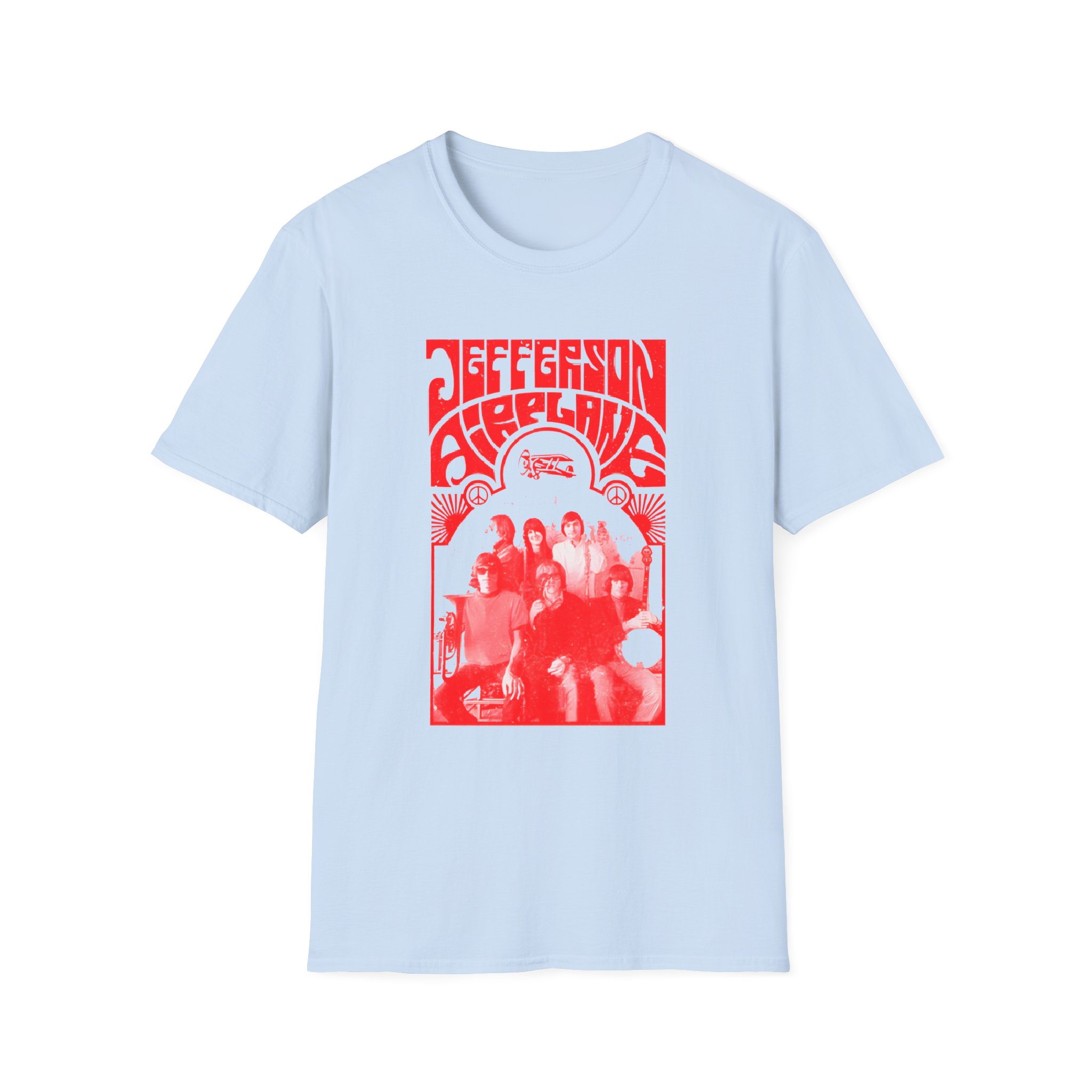 Jefferson Airplane Band Photo Unisex Softstyle T-Shirt
